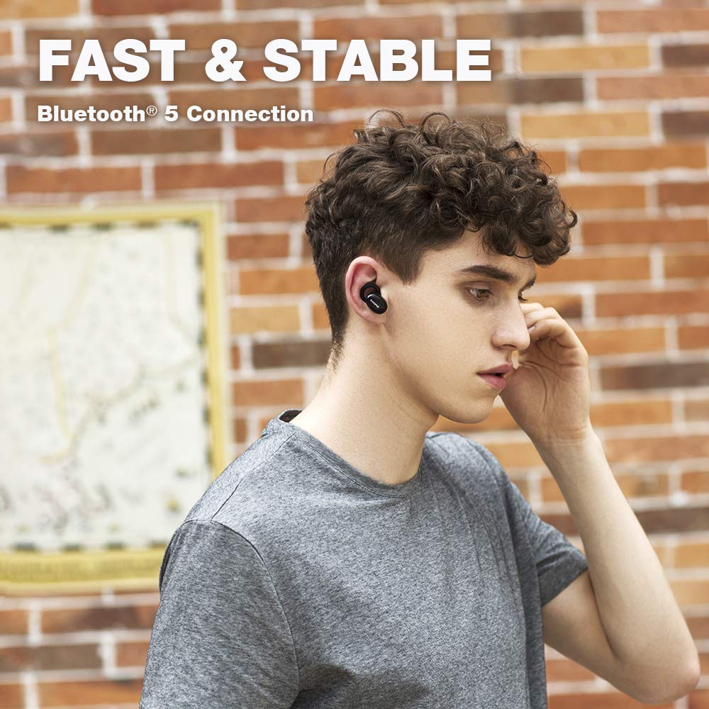 1MORE Stylish True Wireless Earbuds with Bluetooth 5.0 | Hi-Fi Stereo Sound & Deep Bass | Built-in Mic for Calls | 24H Playtime with Charging Case | Renewed | Perfect for Workouts, Commuting & Travel