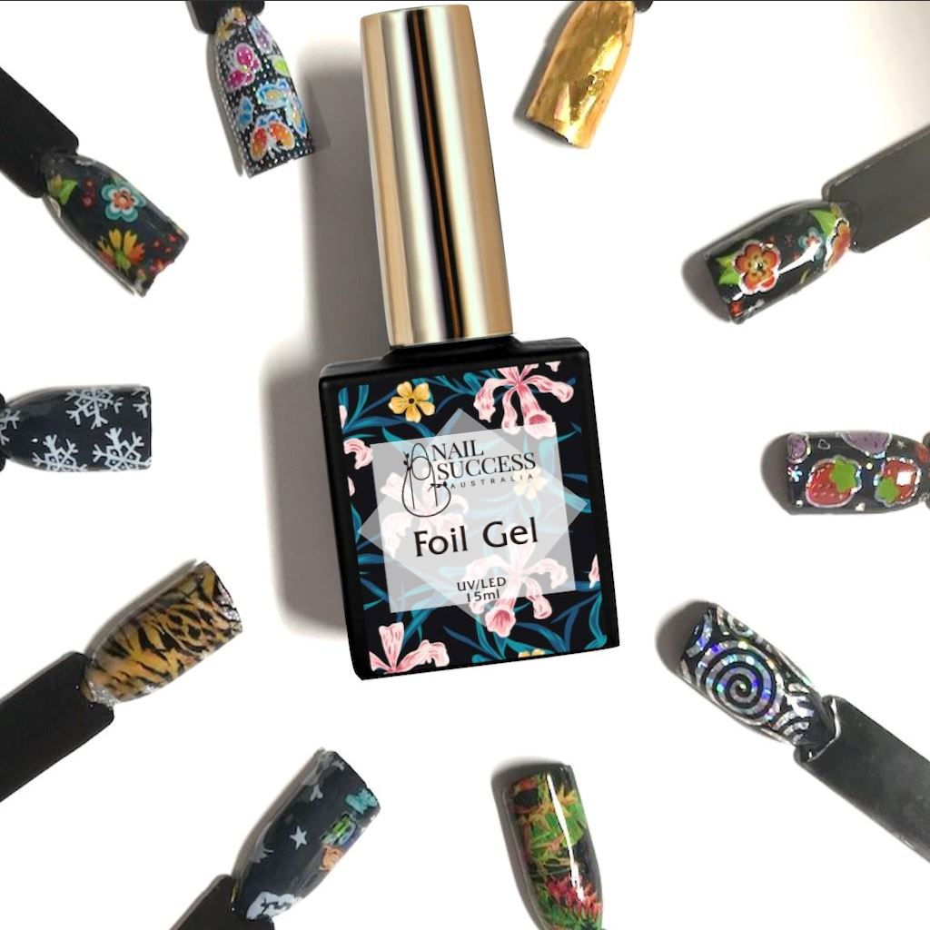 Premium Nail Foil Transfer Gel - Long Lasting Adhesive for Stunning Metallic & Holographic Nail Art - Perfect for DIY Manicures, Salon Professionals & Special Occasions