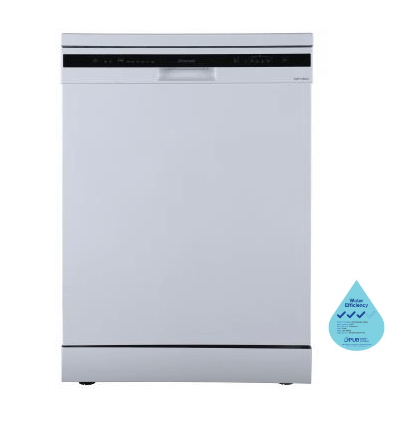 Brandt DWF128DW Freestanding Dishwasher - White | Energy Efficient, Quiet Operation | Perfect for Small Kitchens & Apartments