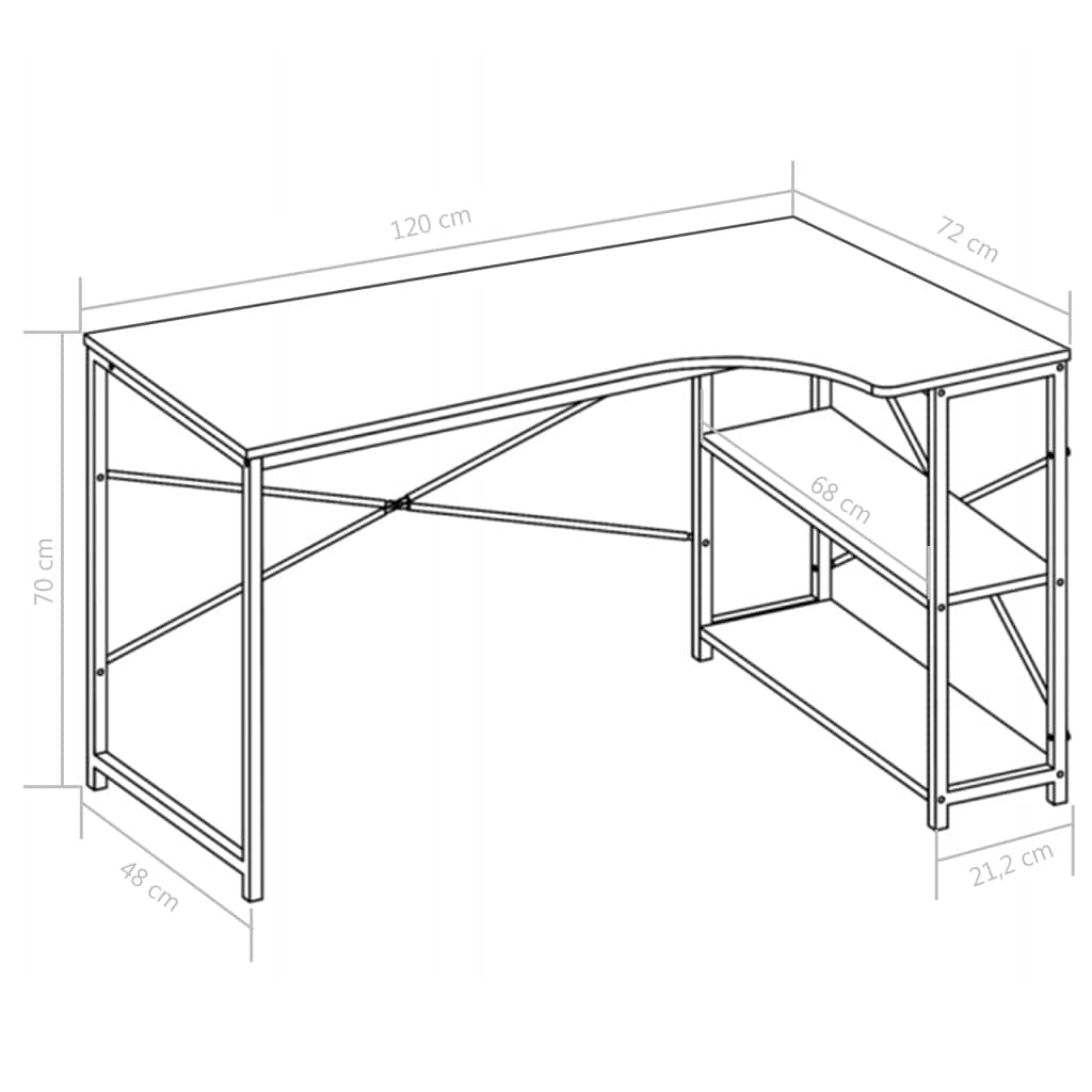 Ergonomic Computer Desk for Home Office - 47.2
