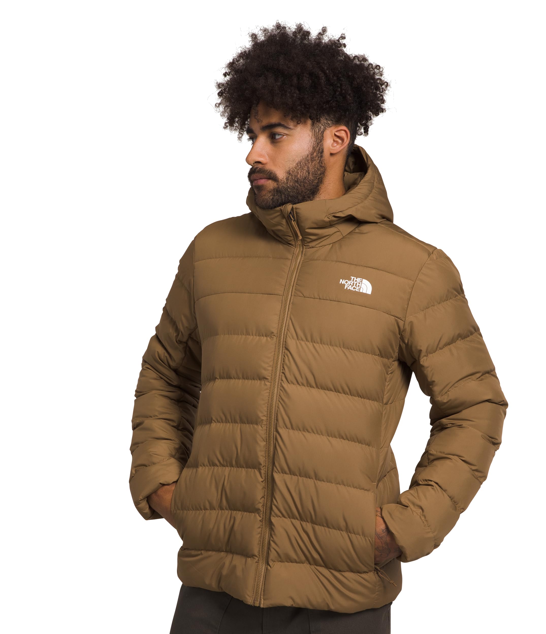The North Face Aconcagua 3 Hoodie for Men - Lightweight Fleece Jacket with Hood for Hiking, Camping & Outdoor Activities