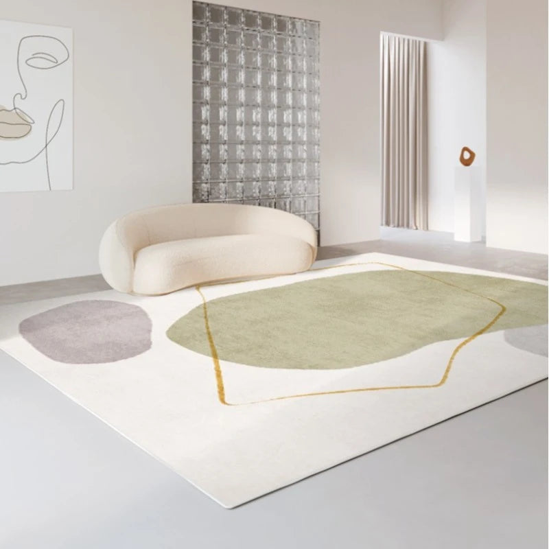 Braylee Velvet Abstract Area Rug for Living Room - Soft & Stylish Home Decor for Cozy Spaces