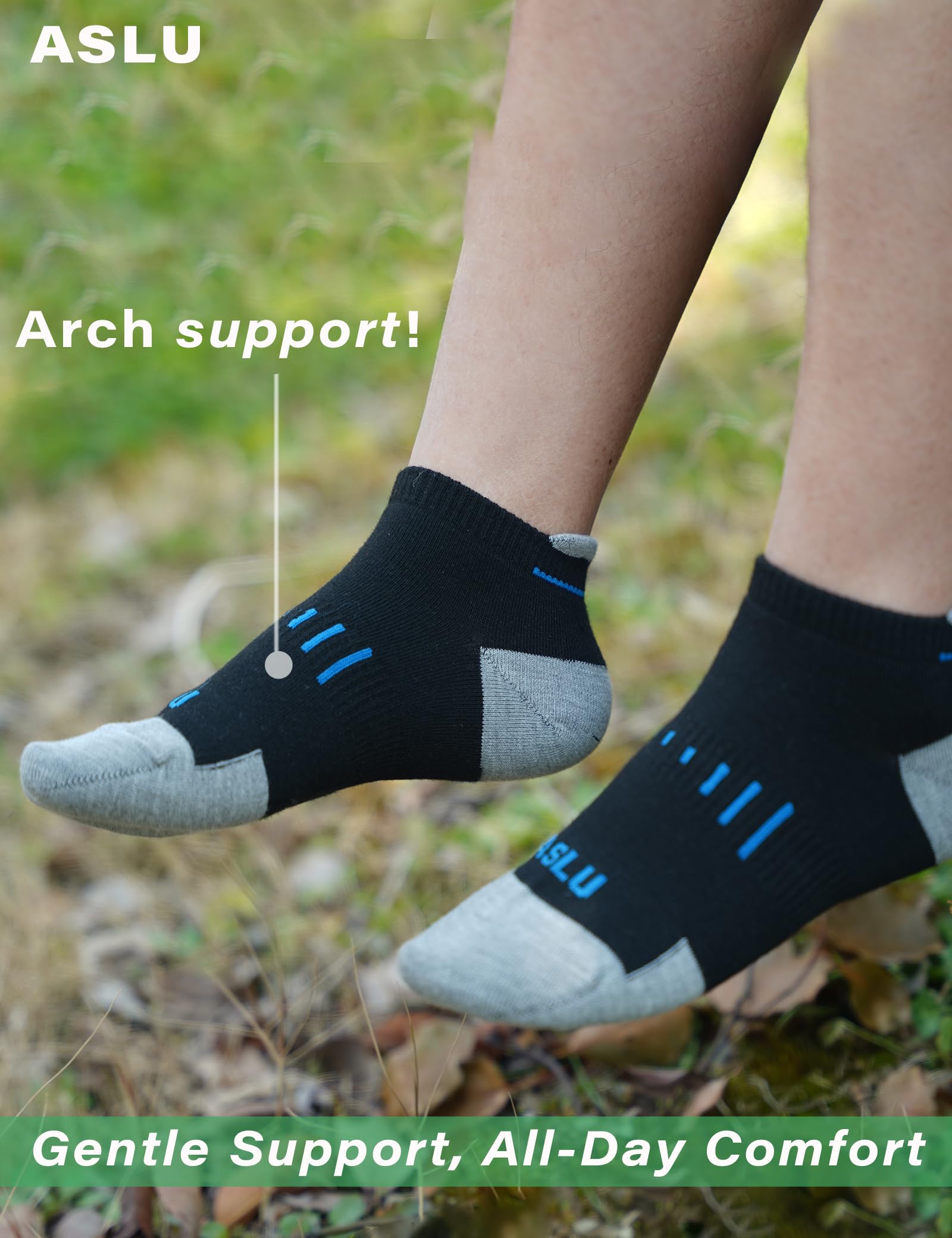 6/12 Pairs Seamless Athletic Ankle Socks for Men & Women - Arch Support, Quick-Dry, Breathable & Comfortable - Perfect for Running, Gym, Yoga & Everyday Wear