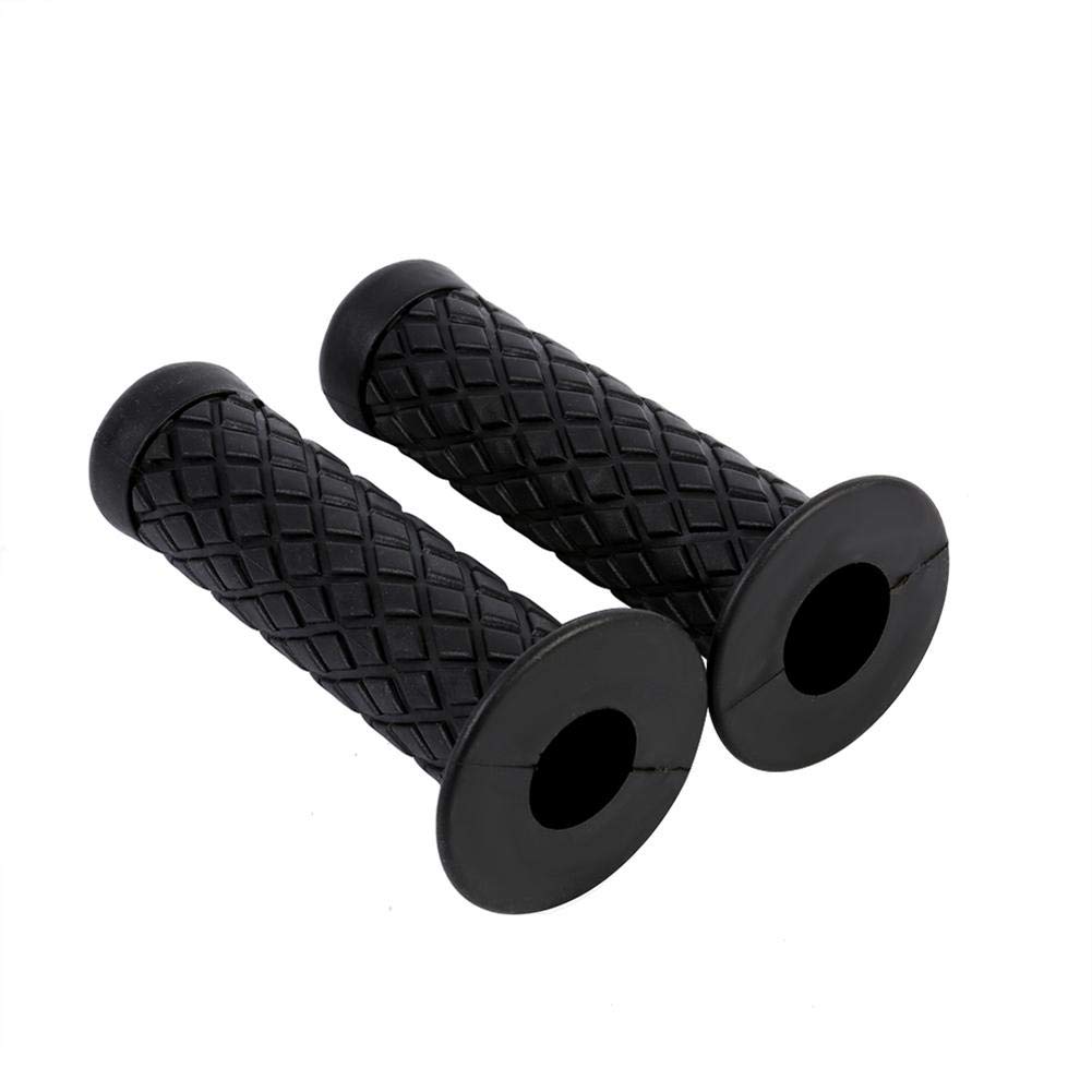 Universal 22mm Motorcycle Hand Grips - Soft Rubber for Dirt Bikes & Cruisers