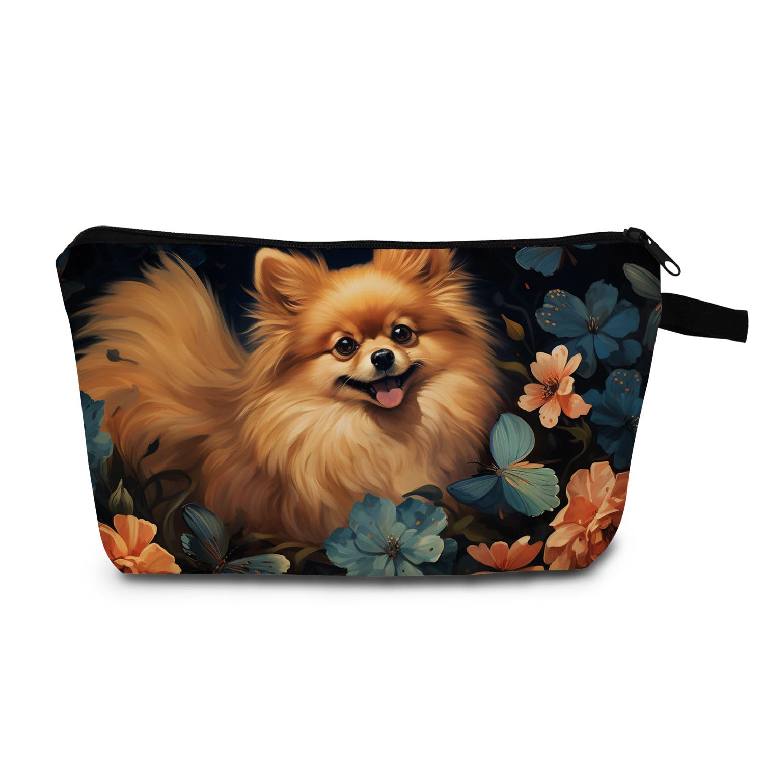 Pomeranian Makeup Bag for Women - Travel Cosmetic Organizer for Gifts & Daily Use