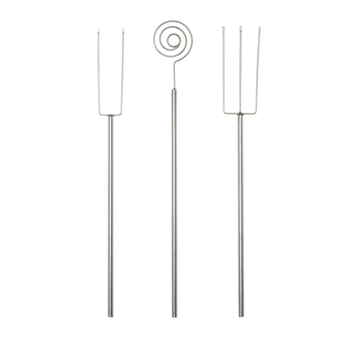 Ateco 1378 3-Piece Dipping Fork Set - Stainless Steel Chocolate & Candy Making Tools for Baking, Desserts & Party Catering