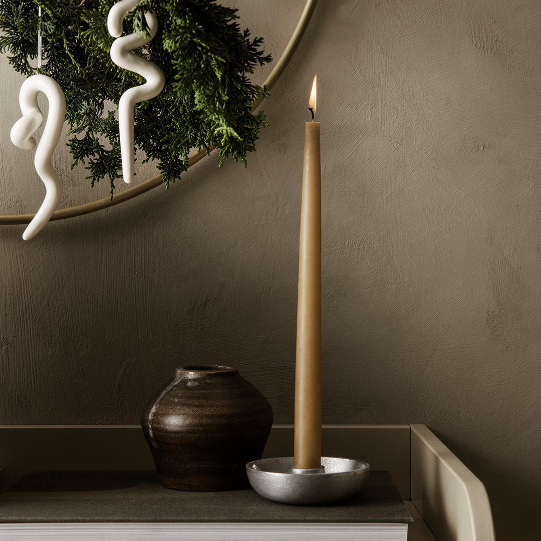 Elegant Bowl Candle Holder - Single Piece for Home Decor, Table Centerpiece, Wedding & Romantic Dinner Ambiance