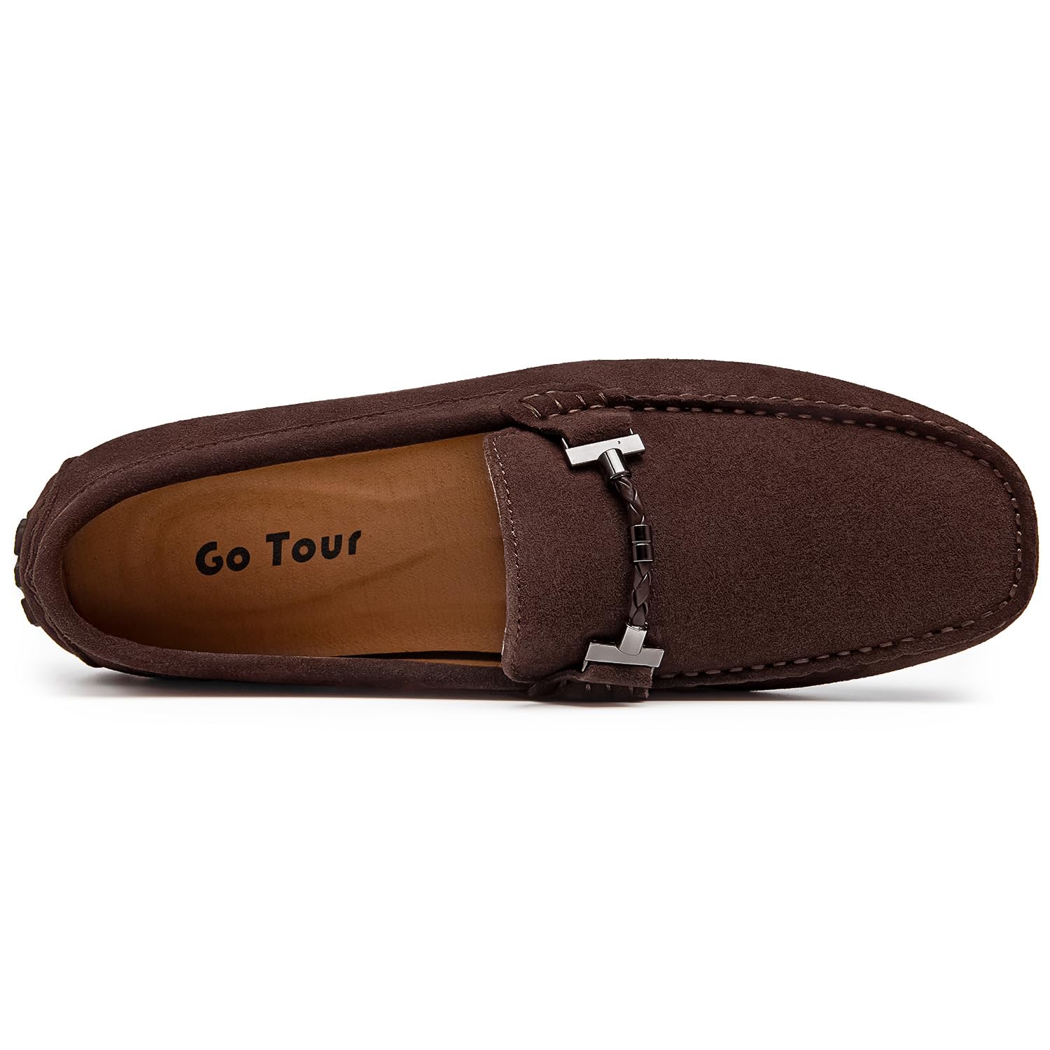 Go Tour Men's Penny Loafers - Comfortable Slip-On Moccasin Driving Shoes & Boat Shoes for Casual Wear, Office & Outdoor Activities