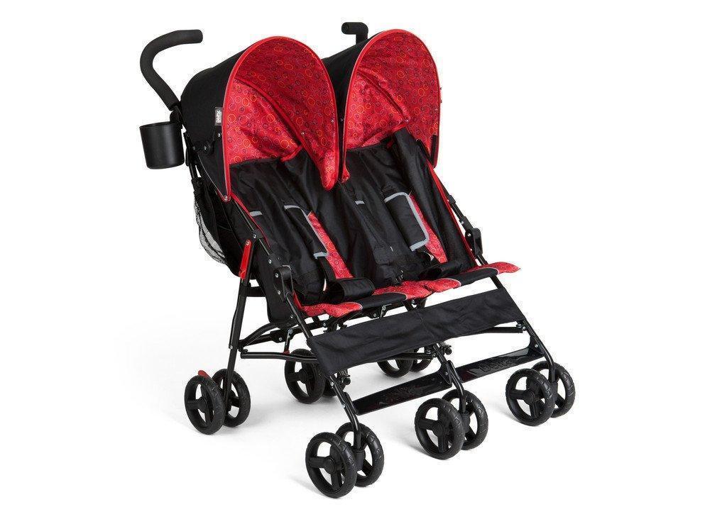 LX Side by Side Double Stroller for Twins - Lightweight & Compact Design for Easy Maneuvering - Perfect for Shopping, Travel, and Outdoor Adventures