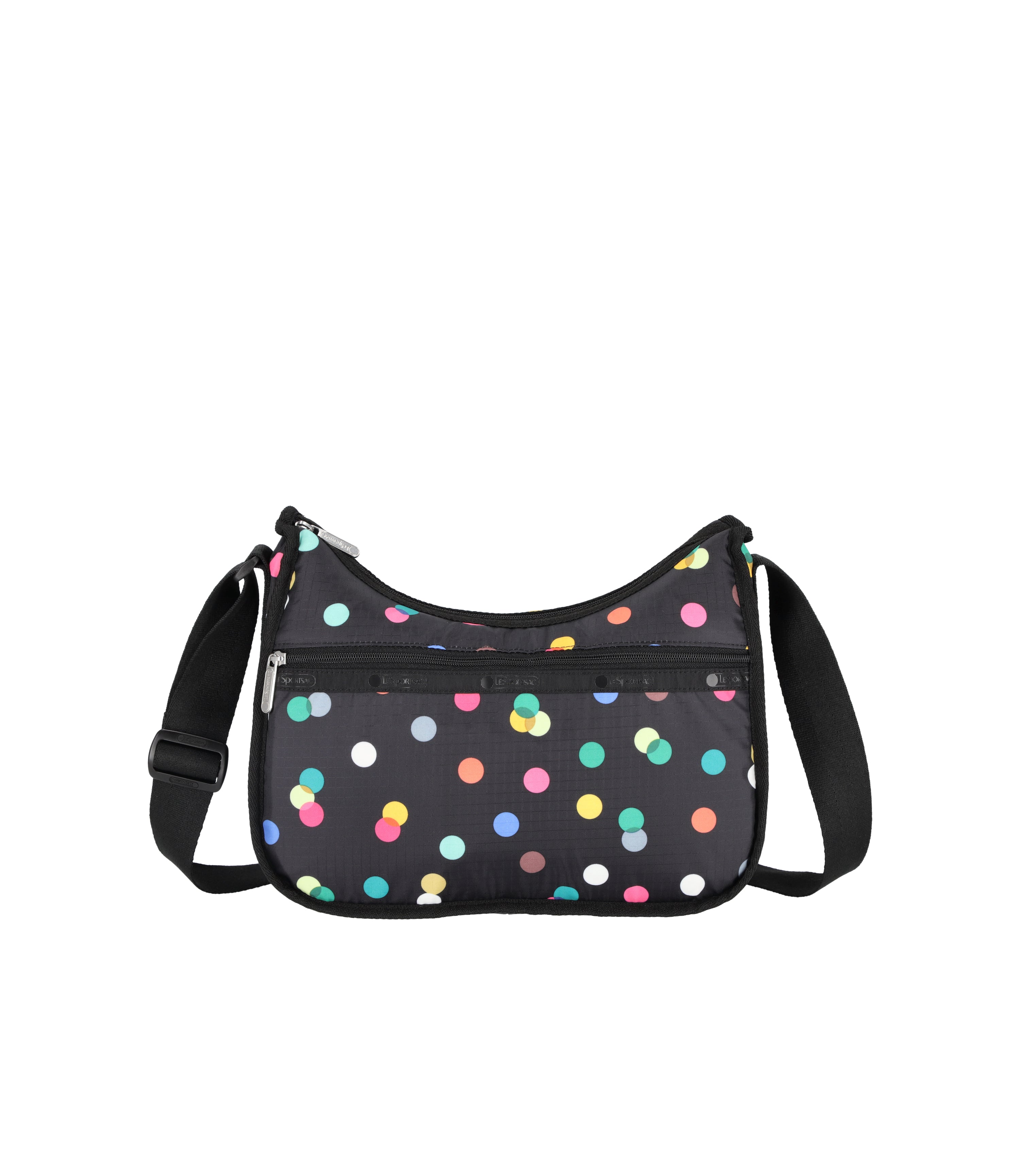 Multicolor Dots Black print
