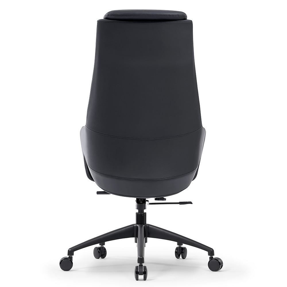 Premium RONAN Executive Office Chair - Ergonomic High Back Desk Chair with Adjustable Height & Lumbar Support - Black - Perfect for Home Office, Conference Rooms & Corporate Workspaces