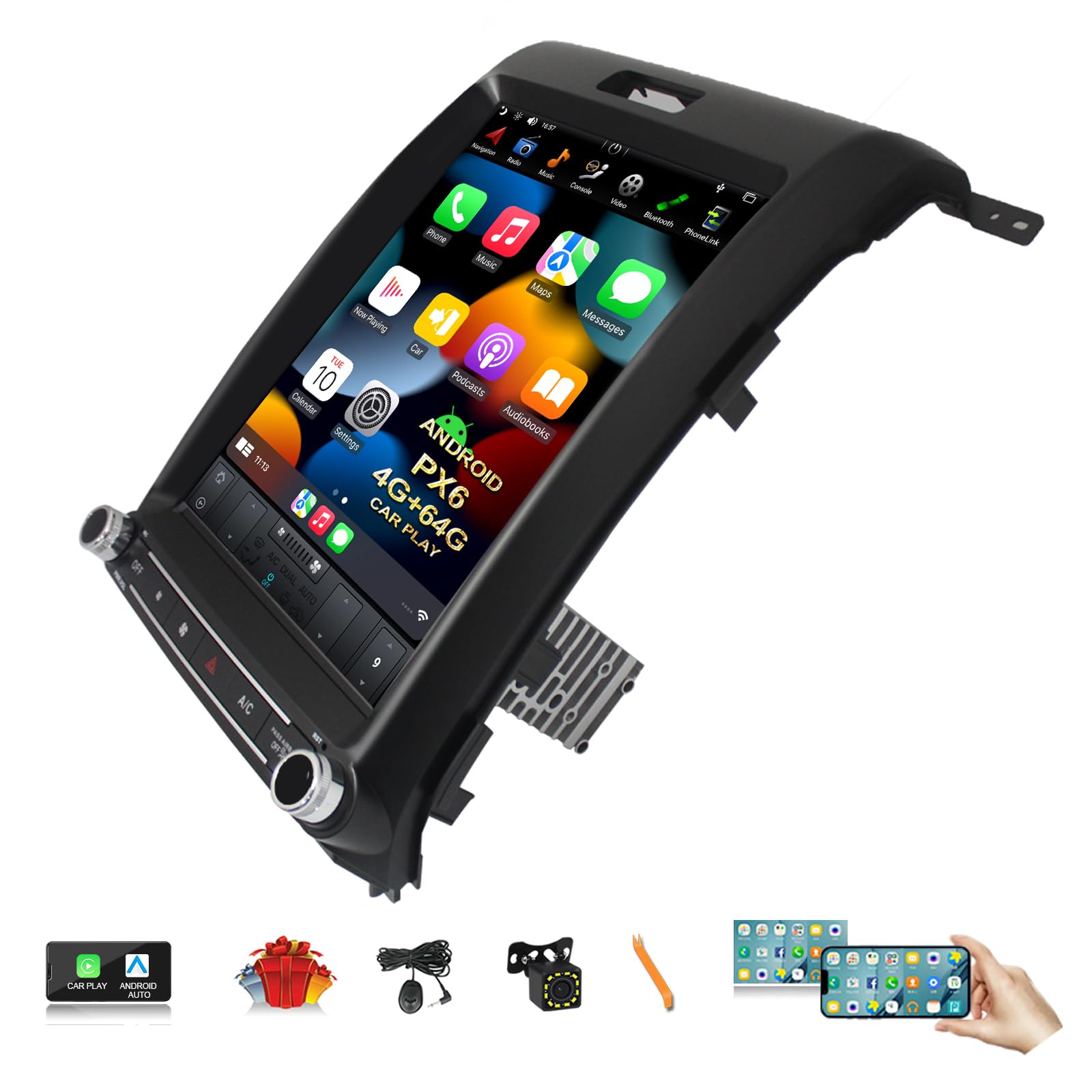 Ford Raptor F150 Car Stereo with GPS & Android Auto - 12.1