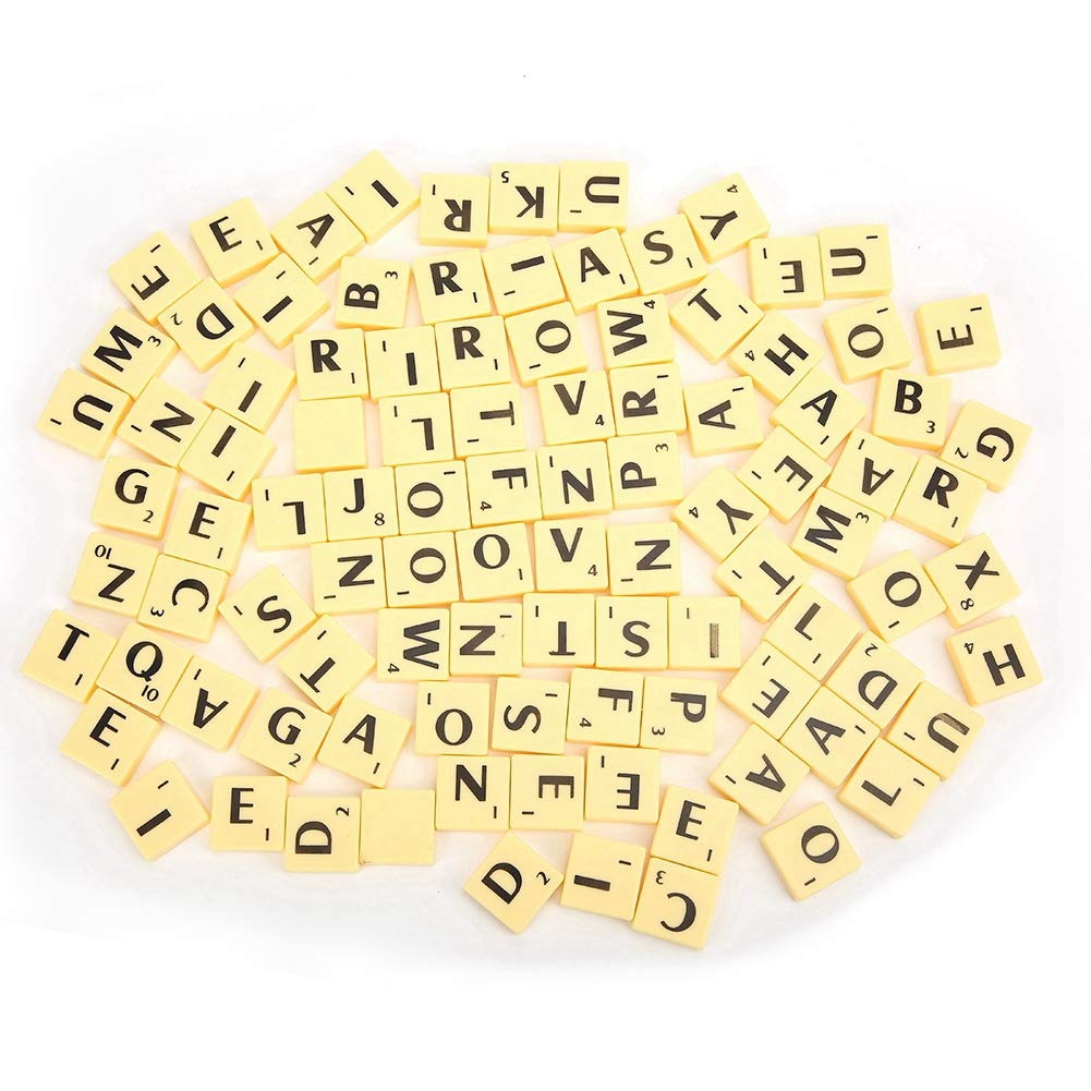 Jiawu Alphabet Puzzle Tiles - Educational Plastic Board Game for Kids Ages 3+ - Learning Letters & Spelling Toys for Toddlers & Preschoolers - Perfect for Homeschooling, Classroom Activities & Family Game Night