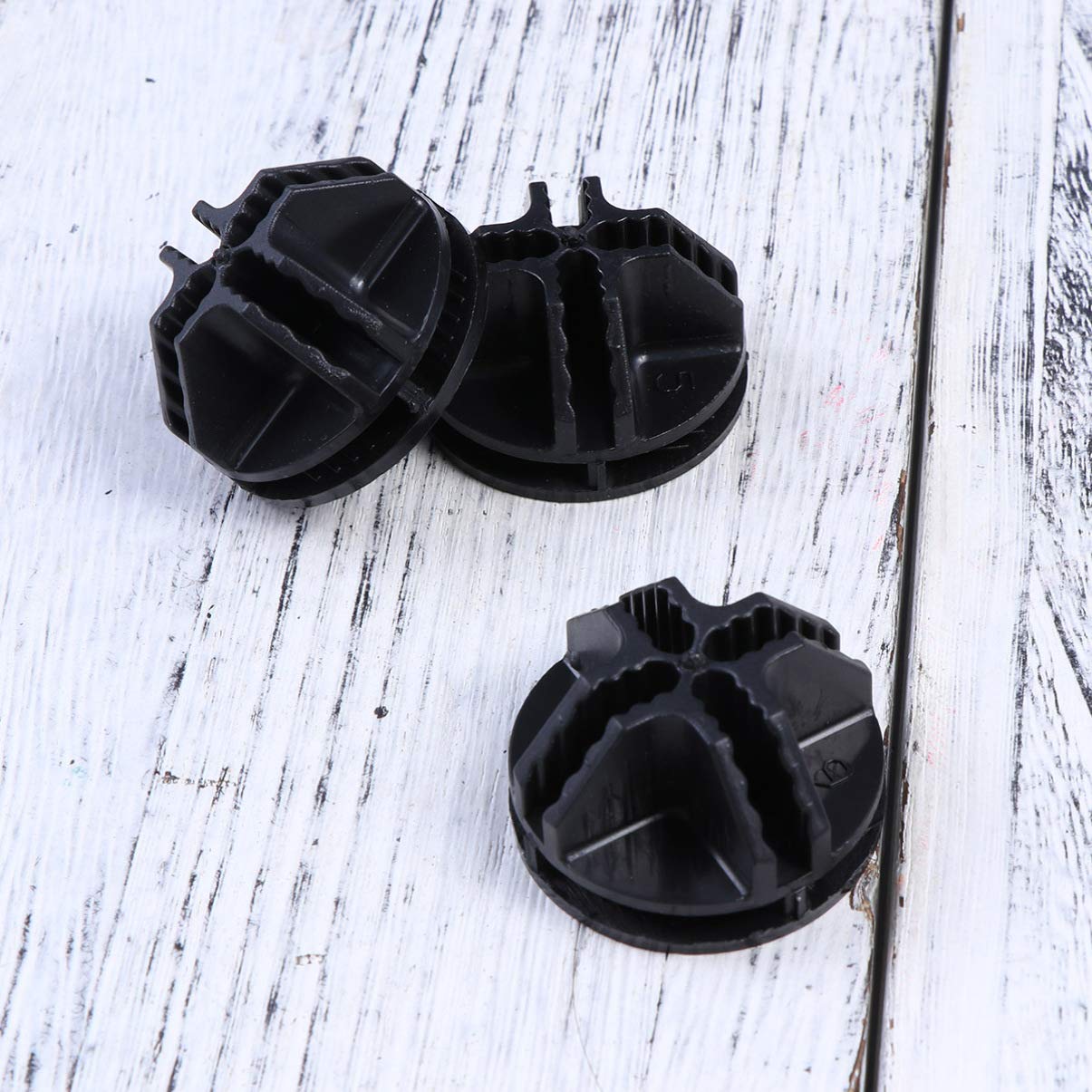 20Pcs Black Plastic Storage Cube Connectors - Wire Cube Connectors for Modular Closet Organizer & Wire Grid Shelving - Perfect for Home, Office, and Garage Storage Solutions