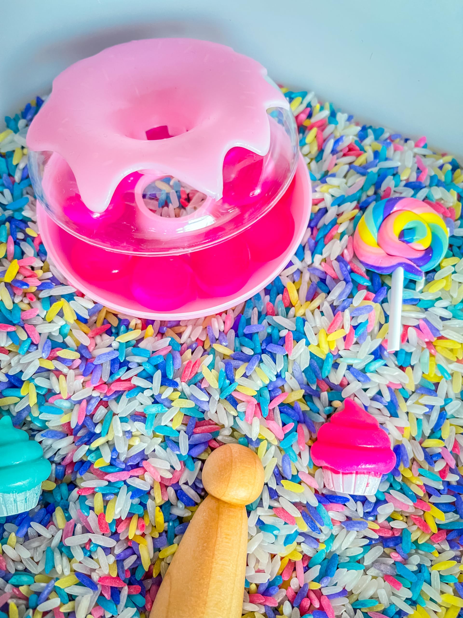 Kids Sensory Bin for Fine Motor Skills - Sweet Themed Sensory Play Kit for Toddlers & Preschoolers - Perfect for Learning, Playtime & Autism Therapy