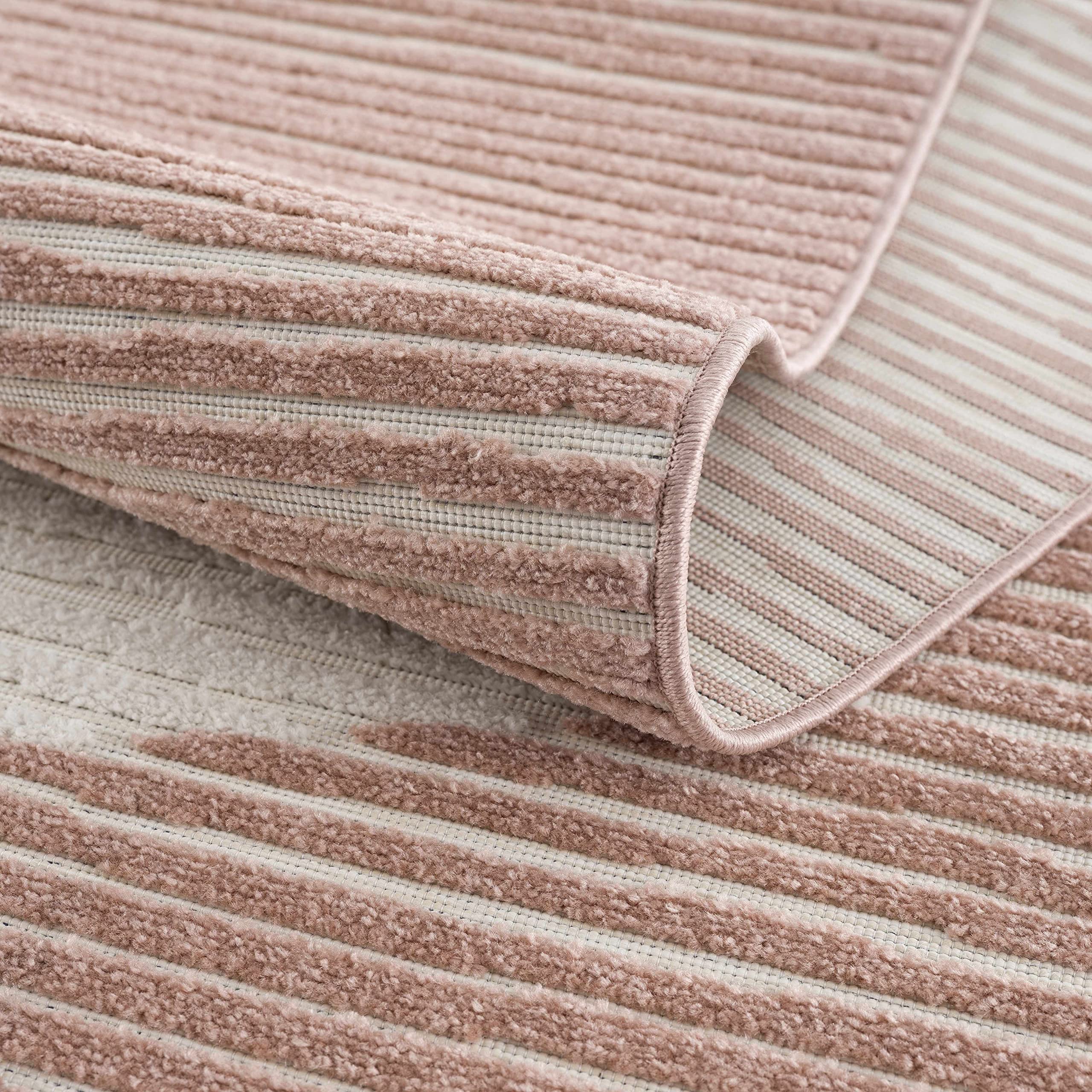 Hauteloom Tambilil Indoor Outdoor Area Rug - Beige & Brown - 6'7