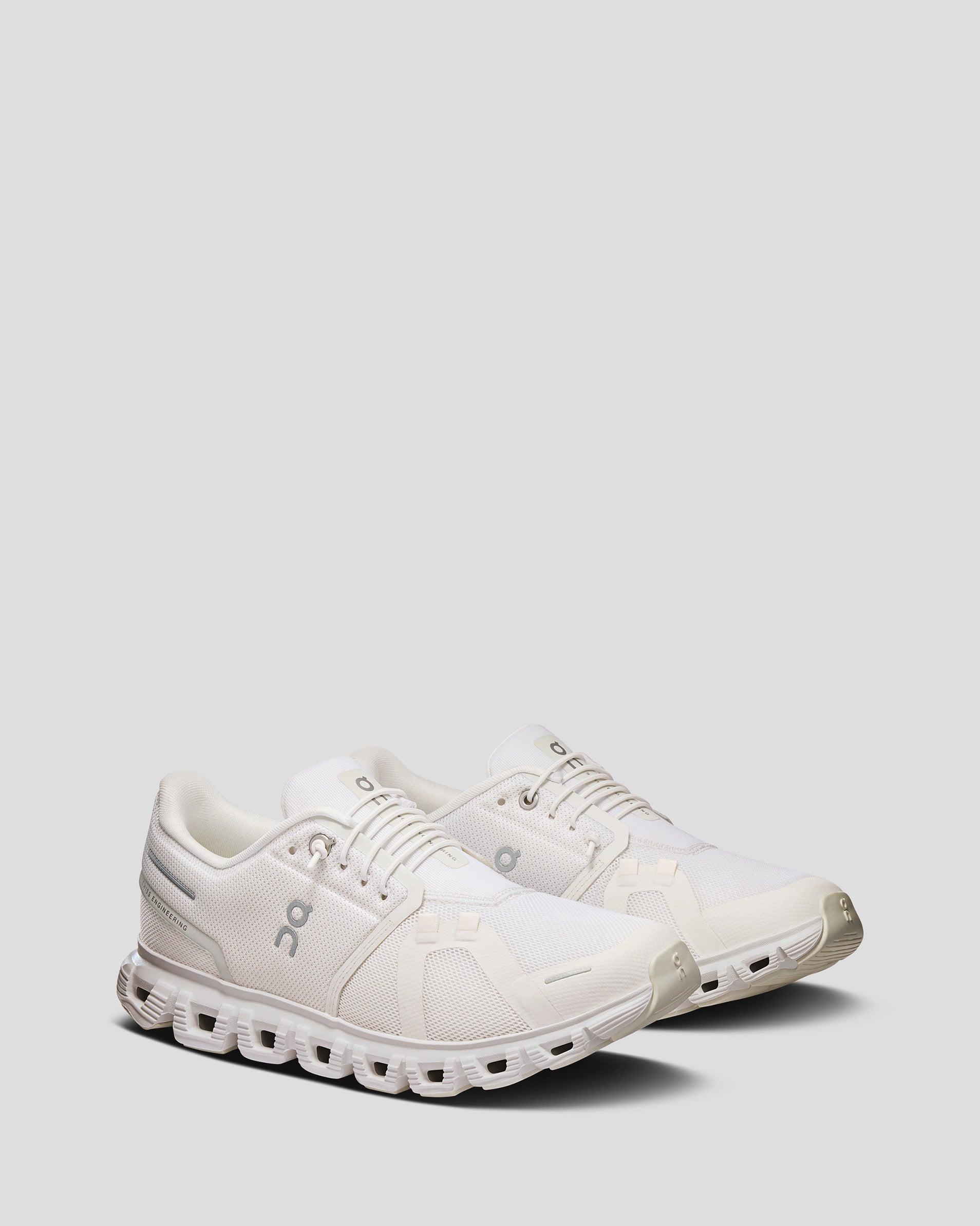 Women's On Cloud 6 Running Shoes - White/White | Lightweight & Cushioned for Road Running, Jogging & Gym Workouts