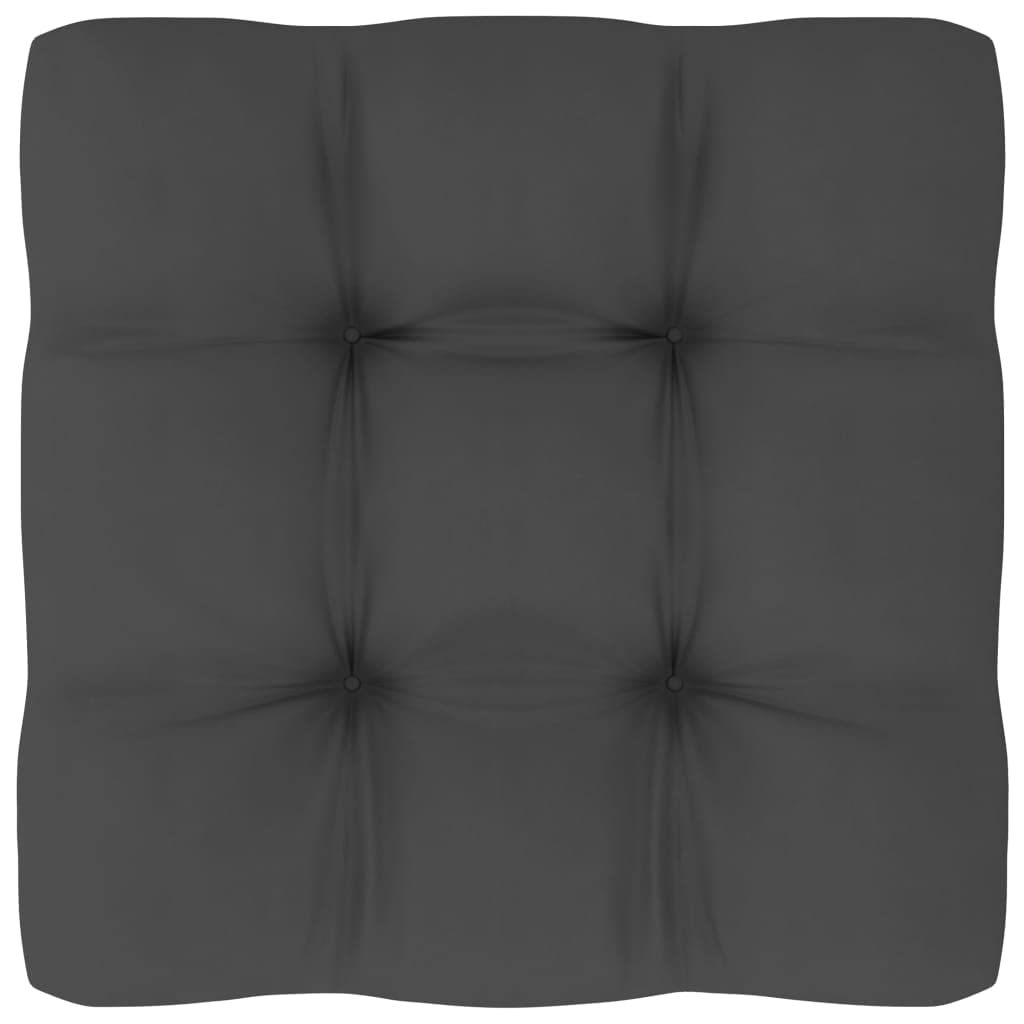 FAMIROSA 2-Piece Pallet Sofa Cushion Set - Premium Anthracite Gray Outdoor Furniture Cushions for Patio, Deck, and Garden Lounge Chairs