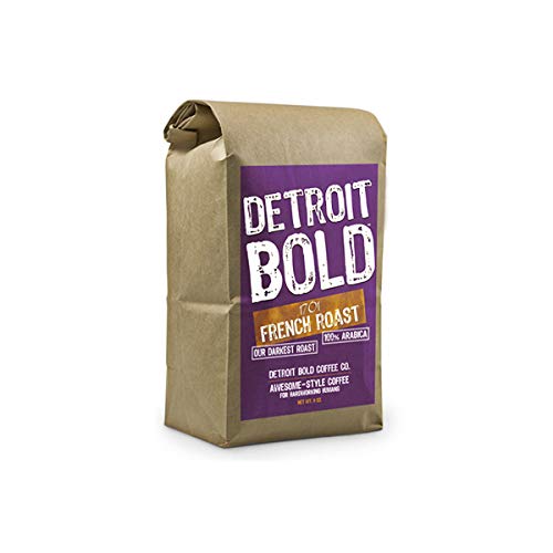 Premium 1701 French Roast Dark Roast Whole Bean Coffee - 6 Pound Bag (6 x 1 Lb) - 100% Arabica Beans - Detroit Bold Coffee for Home Brewing, Office Use & Gifts