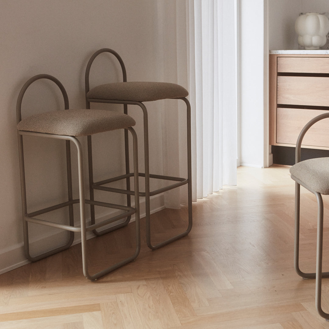 AYTM Angui Bar Stool - Modern Counter Height Bar Chair for Kitchen, Dining & Home Decor - Adjustable Swivel Seat with Metal Frame - Perfect for Breakfast Bars, Islands & Pub Tables