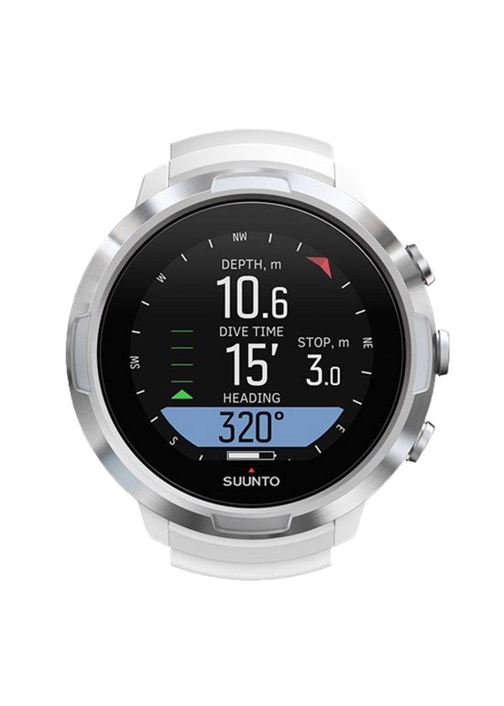 Suunto D5 White/Silver Dive Computer with USB Cable - Perfect for Scuba Diving, Snorkeling & Underwater Adventures