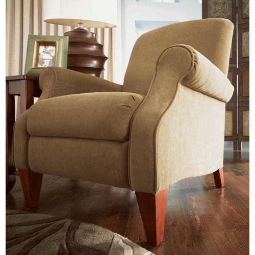 Charlotte High Leg Reclining Chair - Modern Accent Chair for Living Room, Bedroom & Office - Comfortable Lounge Chair with Adjustable Backrest for Relaxing, Reading & Napping