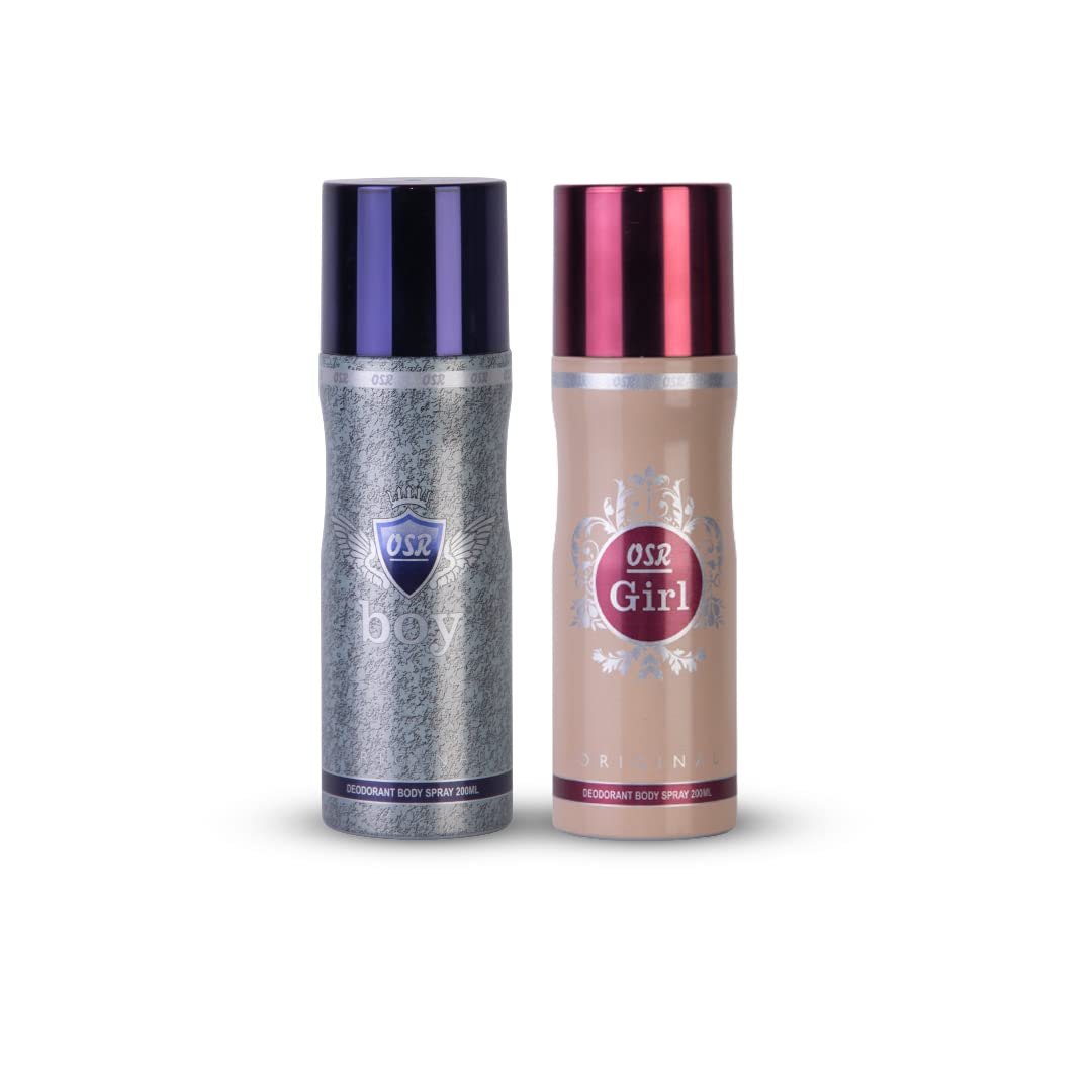 Premium OSR Deodorant Spray for Men & Women - 200ml Long Lasting Fragrance, Refreshing Body Spray for All-Day Freshness - Perfect for Gym, Work, Travel & Daily Use
