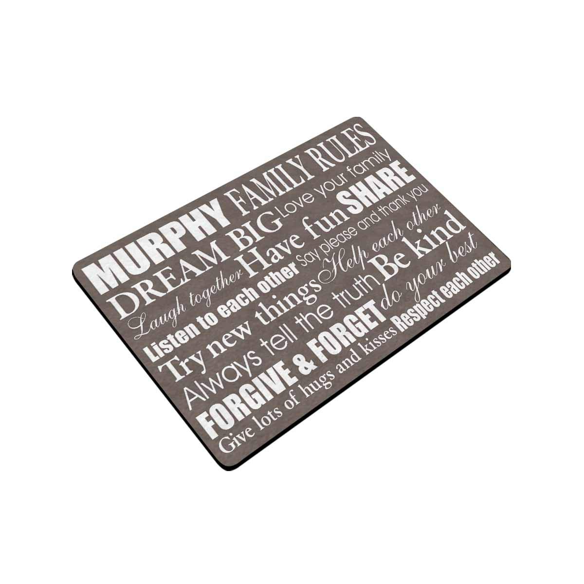 Personalized Doormat with Custom Text & Family Name - Funny Indoor/Outdoor Welcome Mat for Front Door - Perfect Housewarming Gift for Dog Lovers & Pet Owners