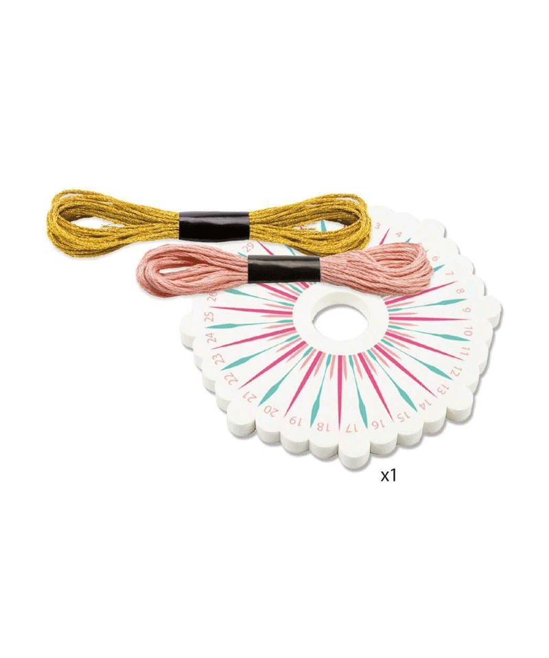 Celeste Kumihimo Bracelet Kit by Djeco - DIY Japanese Braiding Craft Set for Kids & Teens - Perfect for Friendship Bracelets, Jewelry Making & Creative Gifts