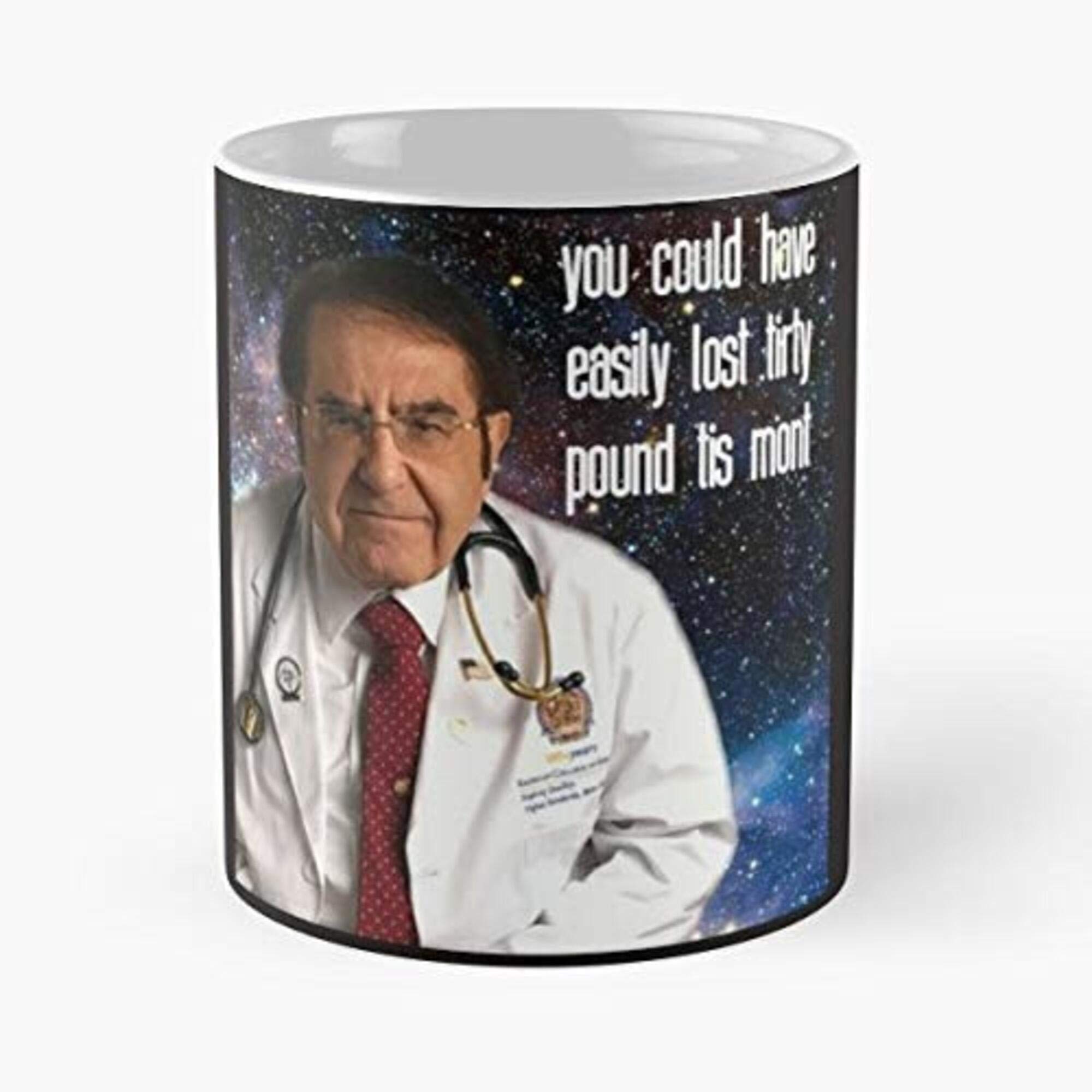 Best 11oz Ceramic Coffee Mug for Tea, Hot Chocolate & Latte - Classic Doctor Now Weight Loss Inspired Design - Perfect for Home, Office & Gifts