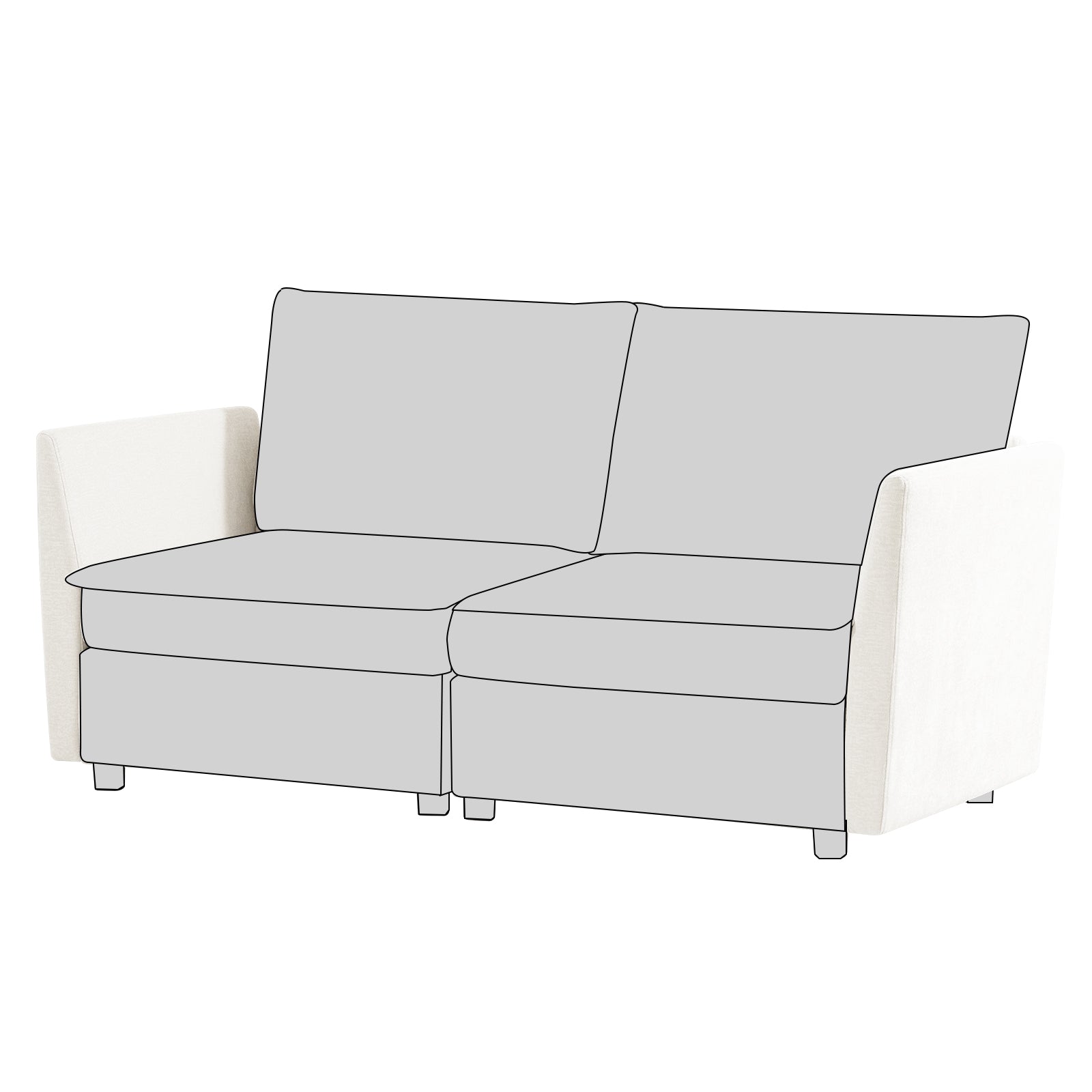 Harmetrix Oversized Soft Sectional Couch Accessories - Cushions, Throws & Covers for Ultimate Comfort | Perfect for Living Room, Family Room & Home Theater