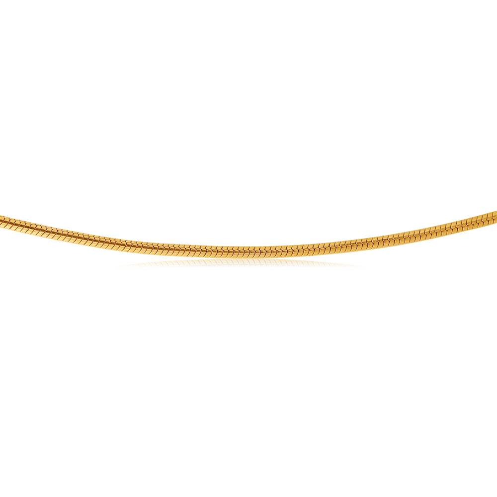9ct Silver Filled Snake Chain Necklace 45cm 50 Gauge - Elegant Layering Piece for Women's Jewelry Collection | Perfect for Everyday Wear, Gifts & Special Occasions