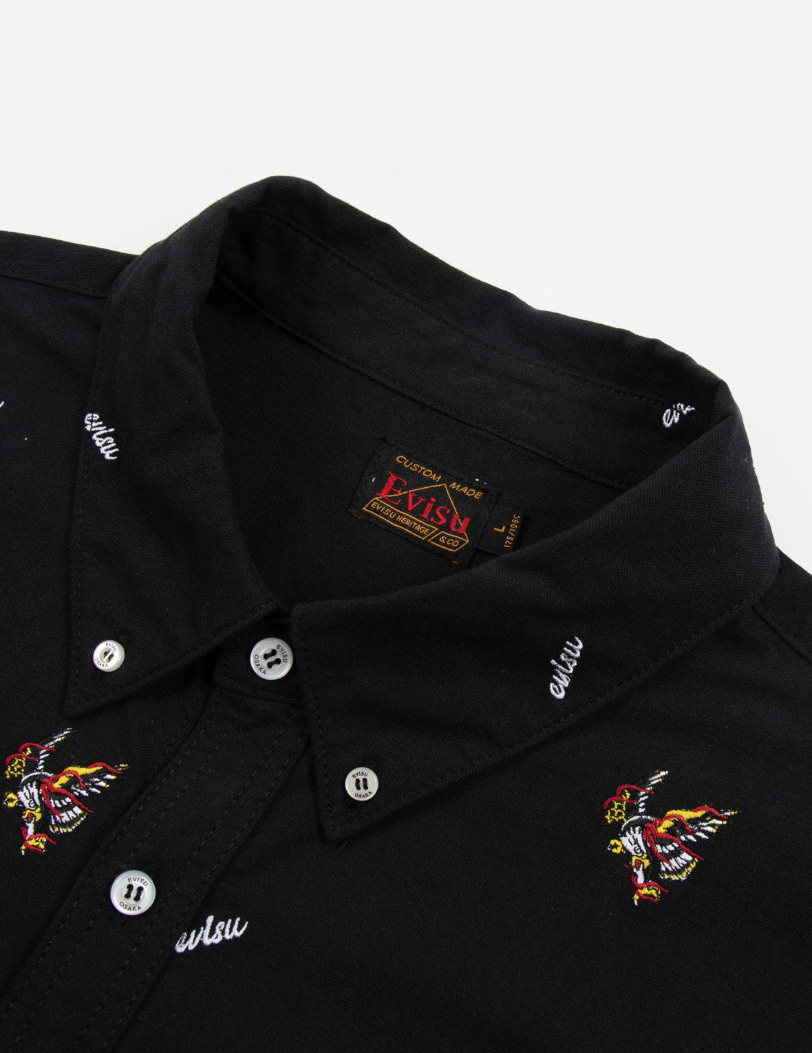 Eagle & Logo Embroidered Shirt for Men - Stylish Casual & Streetwear Fashion - Perfect for Outdoors, Parties, and Everyday Wear