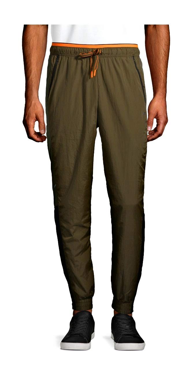 Russell Active Men's & Big Men's Windbreaker Pants - Lightweight Water-Resistant Joggers for Running, Hiking & Outdoor Activities