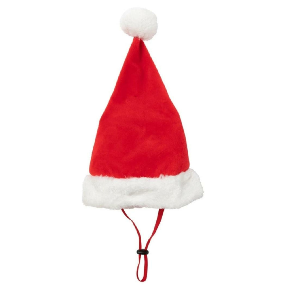 Festive Santa Hat Dog Toy for Christmas - Cute Holiday Pet Costume for Small & Large Dogs - Perfect for Christmas Photos & Parties
