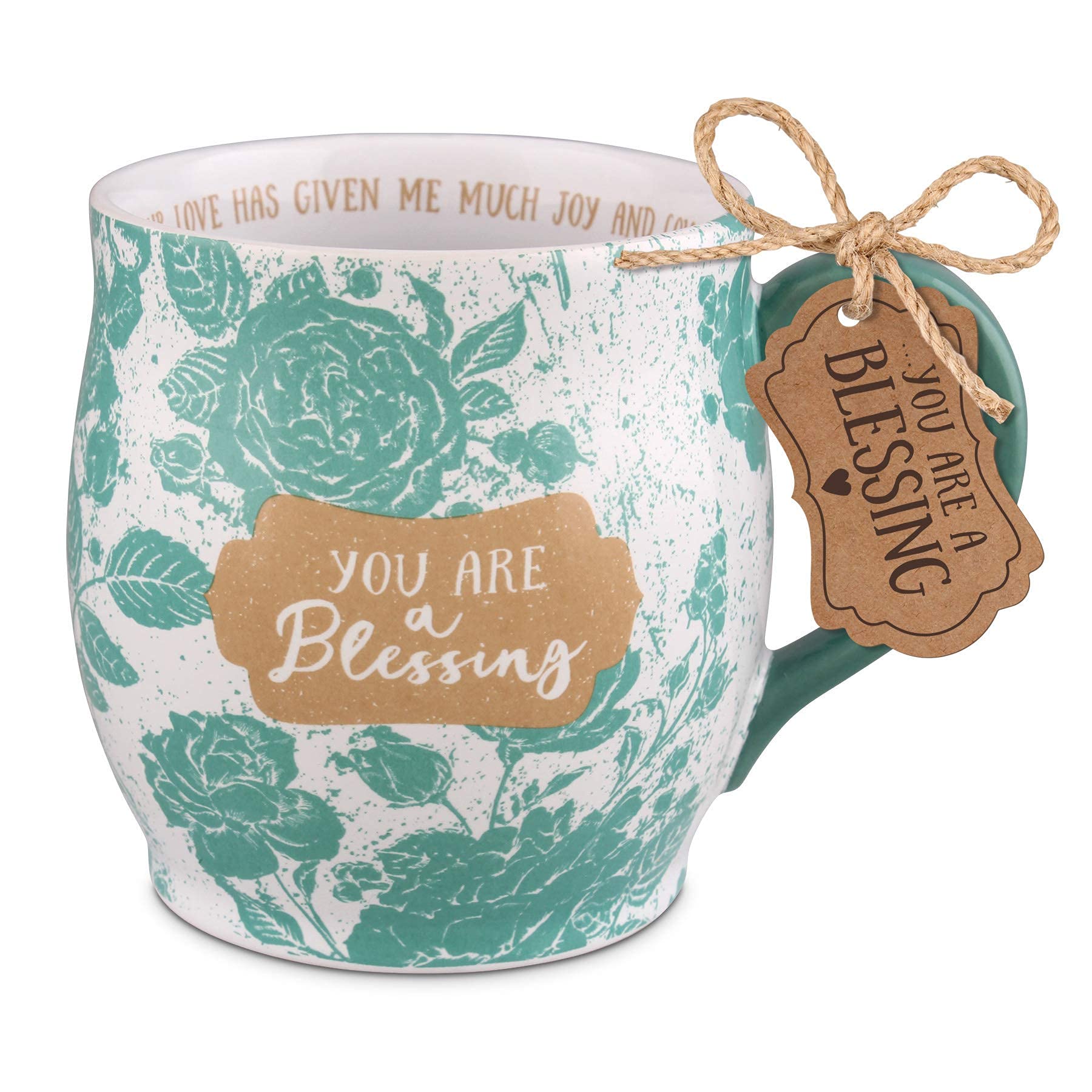 Inspirational Christian Coffee Mug - 13oz Ceramic Floral Design with Uplifting Affirmations - Perfect for Daily Devotion, Prayer & Bible Study
