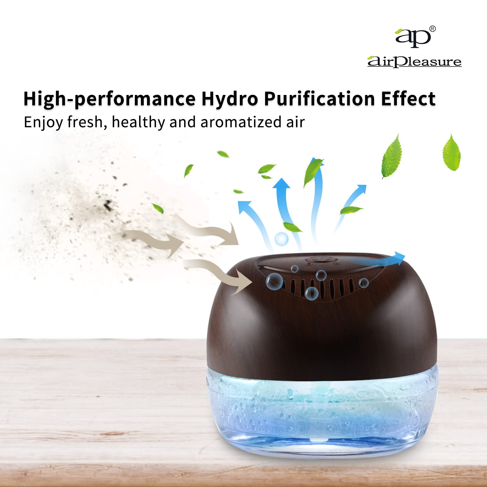 2-Pack Water-Based Air Purifier & Freshener with 7-Color LED Mood Light - Humidifier, Odor Eliminator for Home, Bedroom, Office | Improves Air Quality & Creates Relaxing Atmosphere