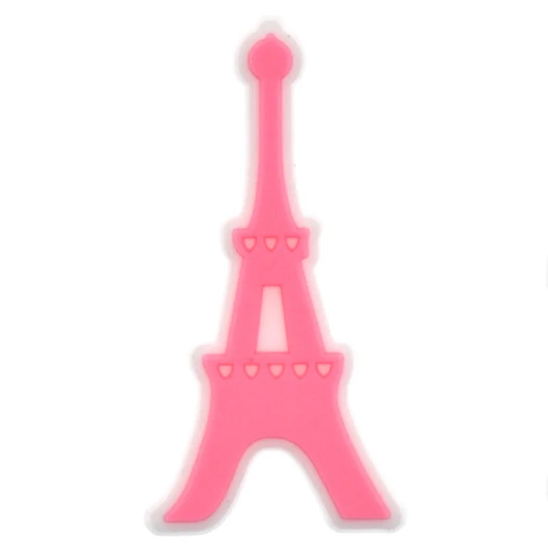 1Pcs PVC Pink Shoe Charms for Crocs - Cute DIY Accessories for Girls & Women - Perfect for Bracelets, Wristbands, Party Gifts & Jibbitz Decorations - Great for Birthday Parties, School Events & Fashion DIY Projects