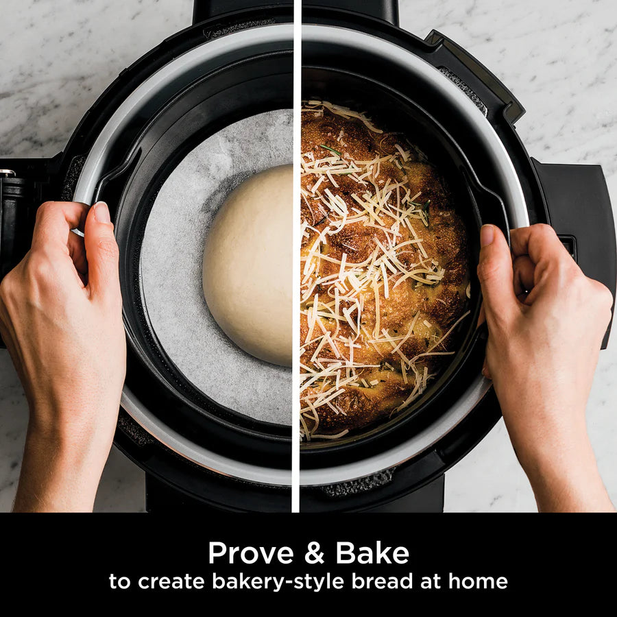Ninja Foodi SmartLid Multi Cooker - 6-in-1 Pressure Cooker, Air Fryer, Slow Cooker, Steamer, Sauté Pan & Yogurt Maker - Perfect for Family Dinners, Meal Prep & Healthy Cooking