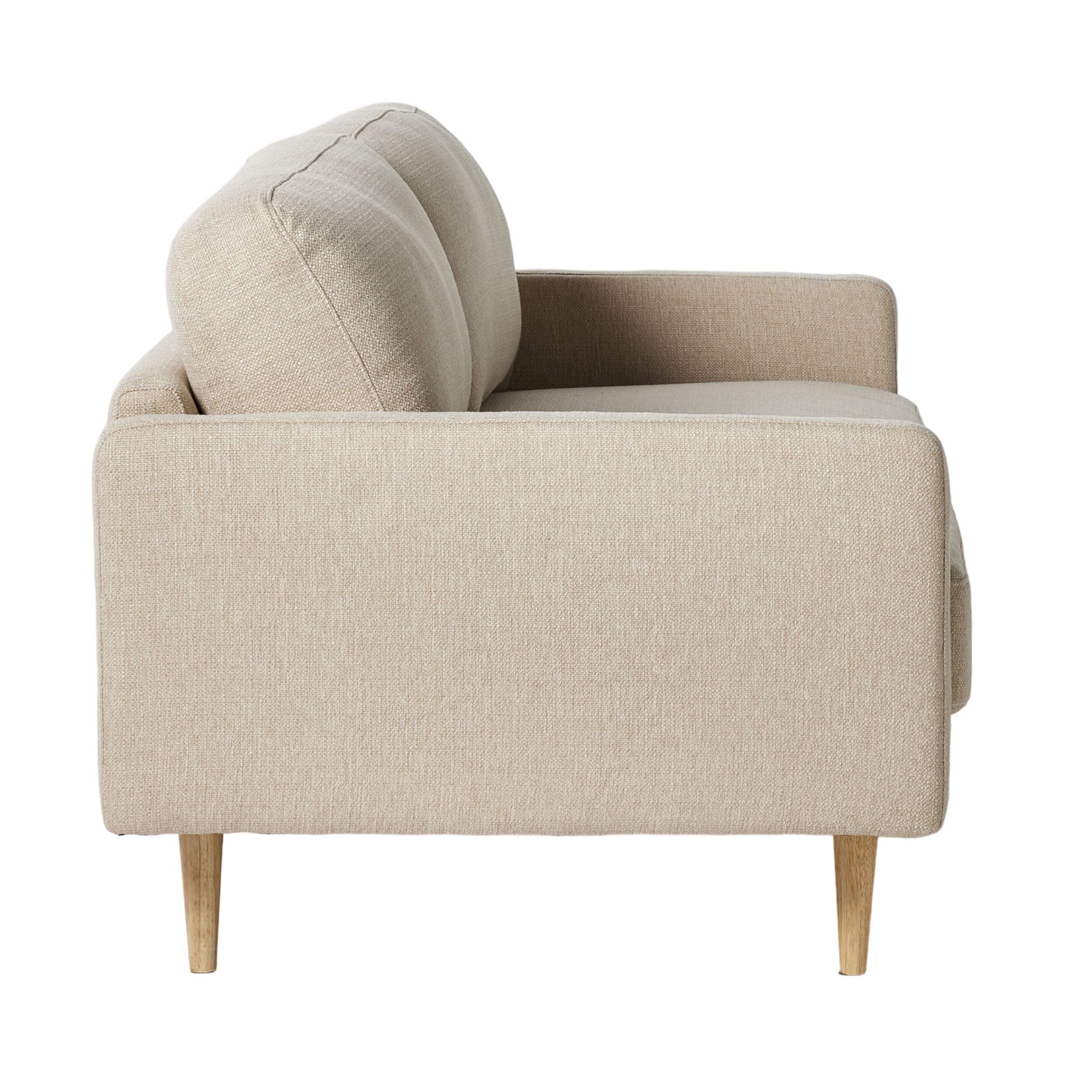 Boden 3-Seater Sofa in Amalfi Parchment - Modern Living Room Furniture for Small Spaces & Apartments