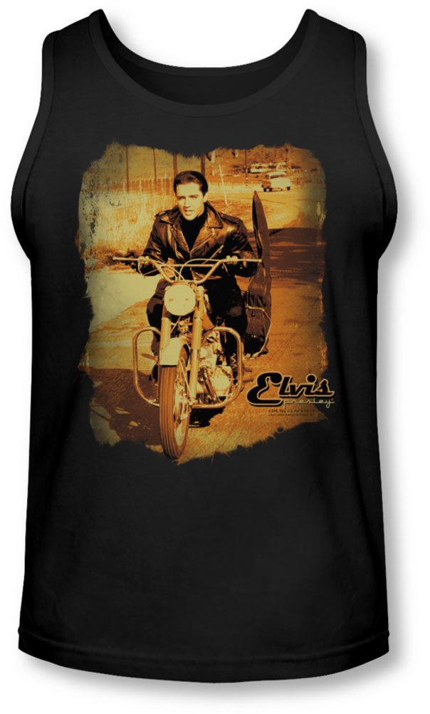 Elvis Men's Hit The Road Tank Top - Vintage Rock & Roll Graphic Tee for Concerts, Summer Outfits & Casual Wear