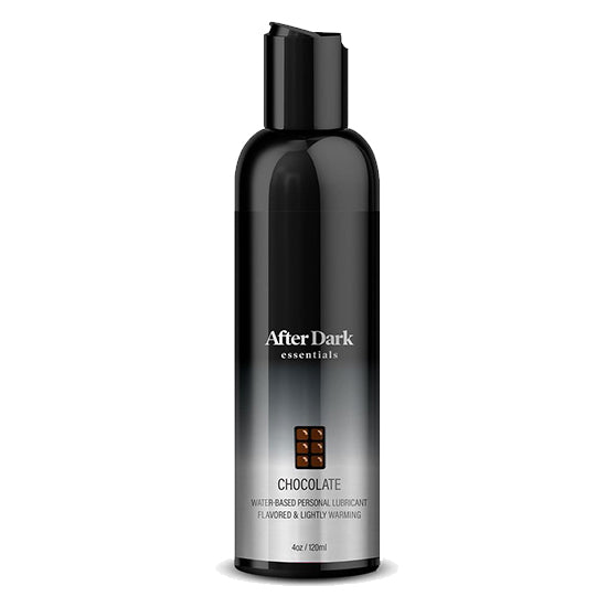 After Dark Essentials Water-Based Chocolate Lubricant - 4 oz | Long-Lasting, Hypoallergenic Personal Lube for Couples | Perfect for Massage, Sensual Play & Intimate Moments