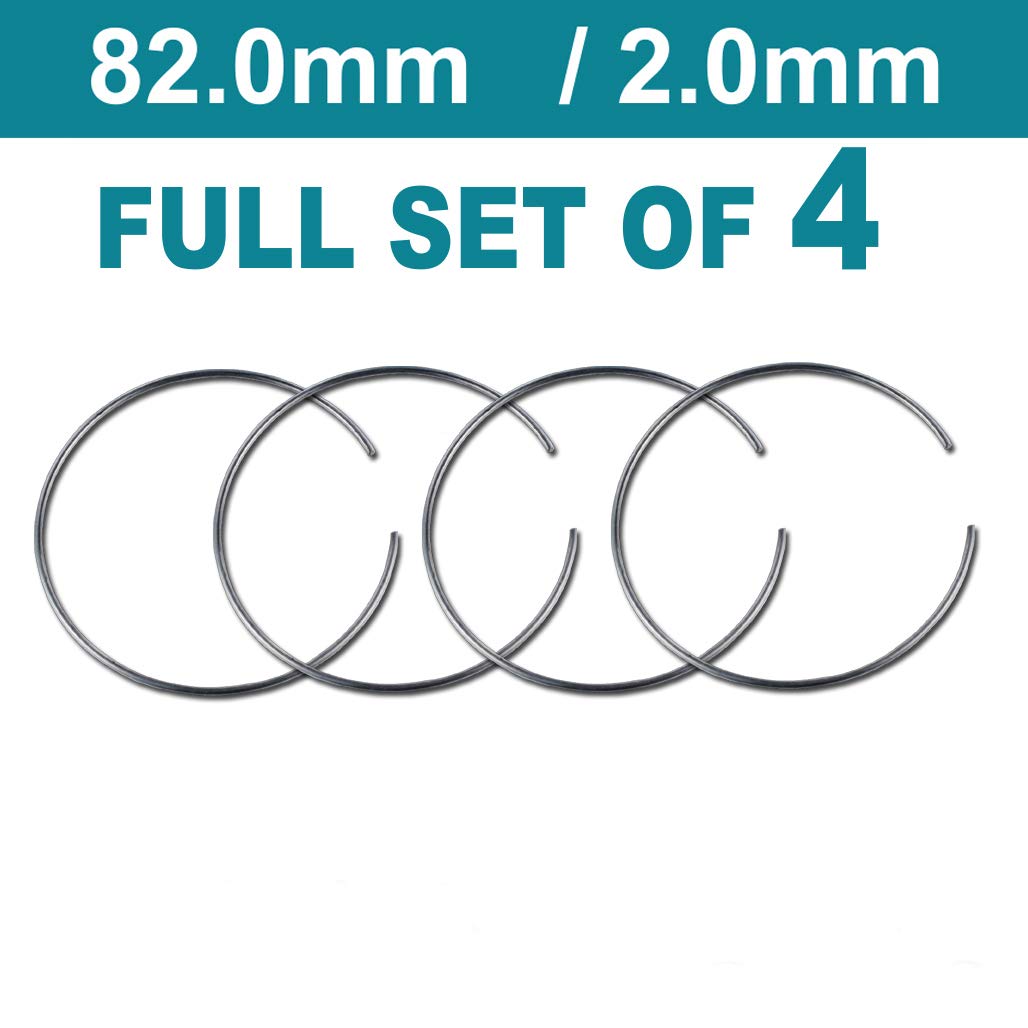 BBS Set of 4 Heavy Duty Spring Retaining Rings - 82mm OD Metal Spring Clips for Automotive, Machinery & DIY Projects - Replacement Part x0923415