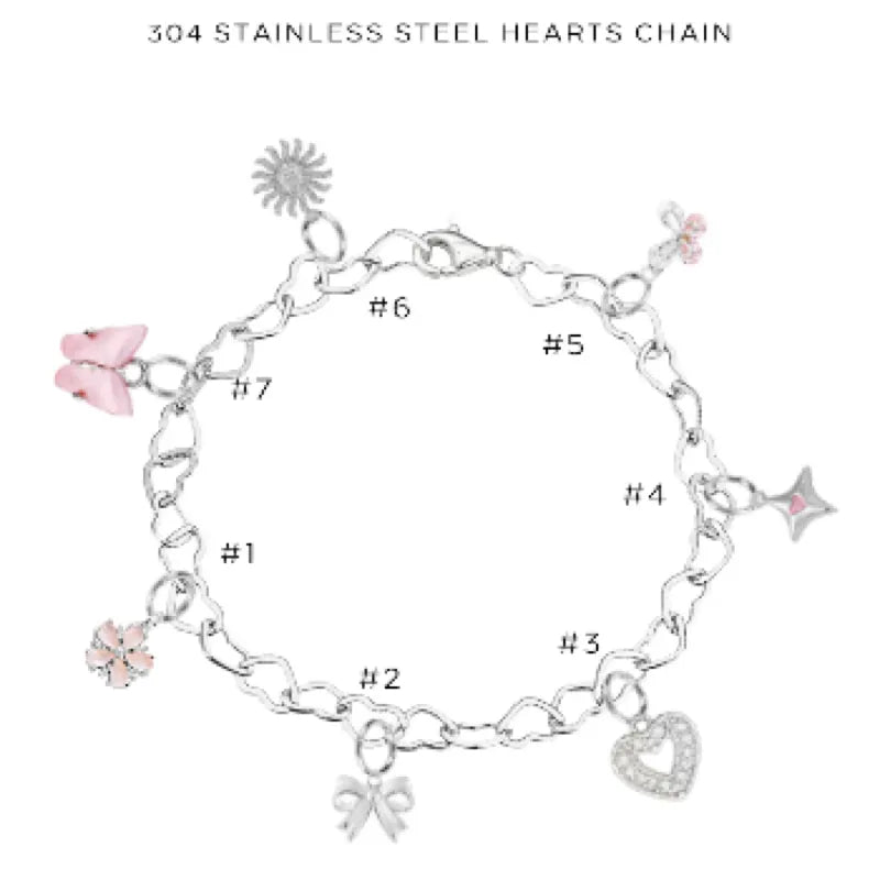 Stylish Charm Bracelet with Assorted Charms - Perfect Gift for Women & Girls | Trendy Fashion Jewelry for Everyday Wear & Special Occasions