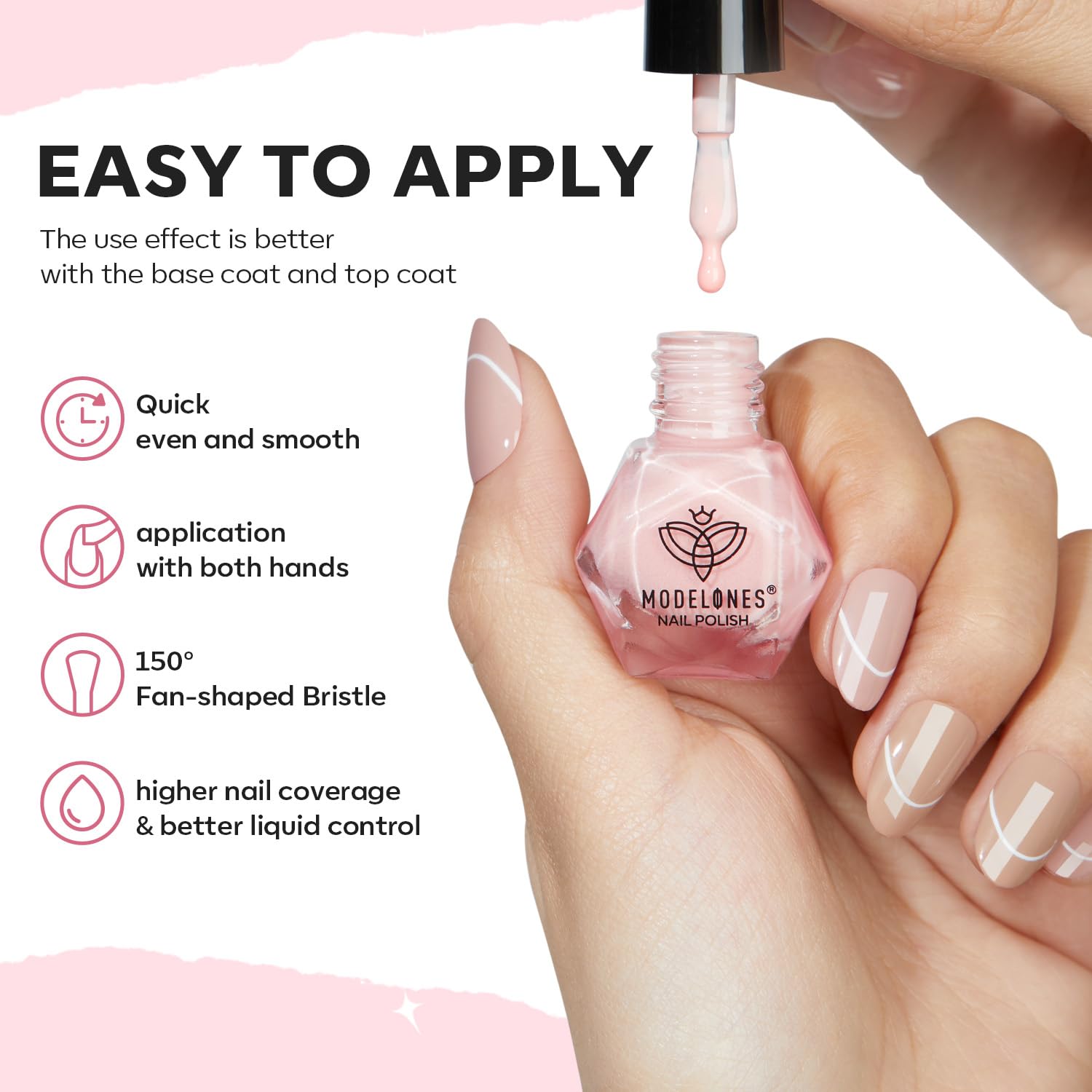Modelones 6 Colors Pastel Macaron Nail Polish Set - Quick Dry, Non-Toxic, Sweet Pink & Green Collection for DIY Manicure & Nail Art | Perfect for Salon, Home Use, Summer Gifts for Women & Girls
