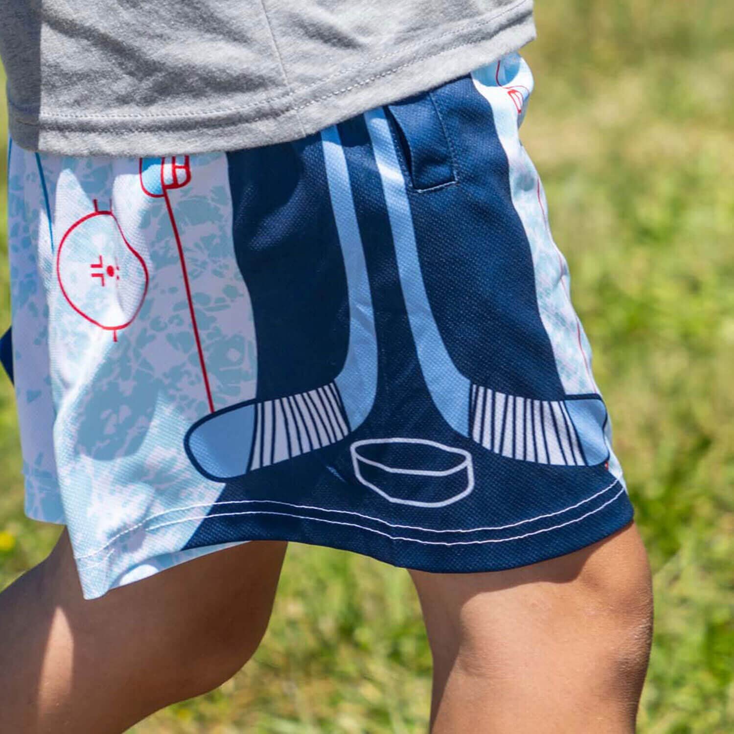ChalkTalkSPORTS Hockey Performance Shorts for Youth & Adults - Breathable, Lightweight Hockey Rink Shorts for Training & Games