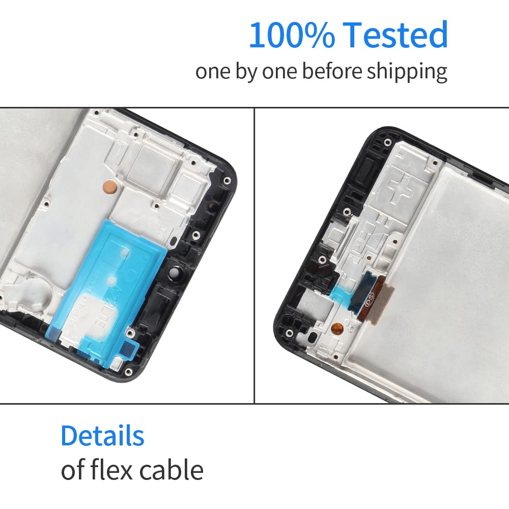 Original Title: AMOLED for Samsung Galaxy A22 4G LCD Display Touch Screen Digitizer Assembly Replacement Kit for Samsung A225 A225F SM-A225F SM-A225F/DS SM-A225M SM-A225M/DS LCD Glass Panel with Frame   Optimized Title: **Samsung Galaxy A22 4G AMOLED LCD Display Touch Screen Digitizer Assembly Replacement Kit – Compatible with A225, A225F, SM-A225F, SM-A225F/DS, SM-A225M, SM-A225M/DS – Includes Glass Panel & Frame – Perfect for DIY Phone Repairs & Screen Replacements**