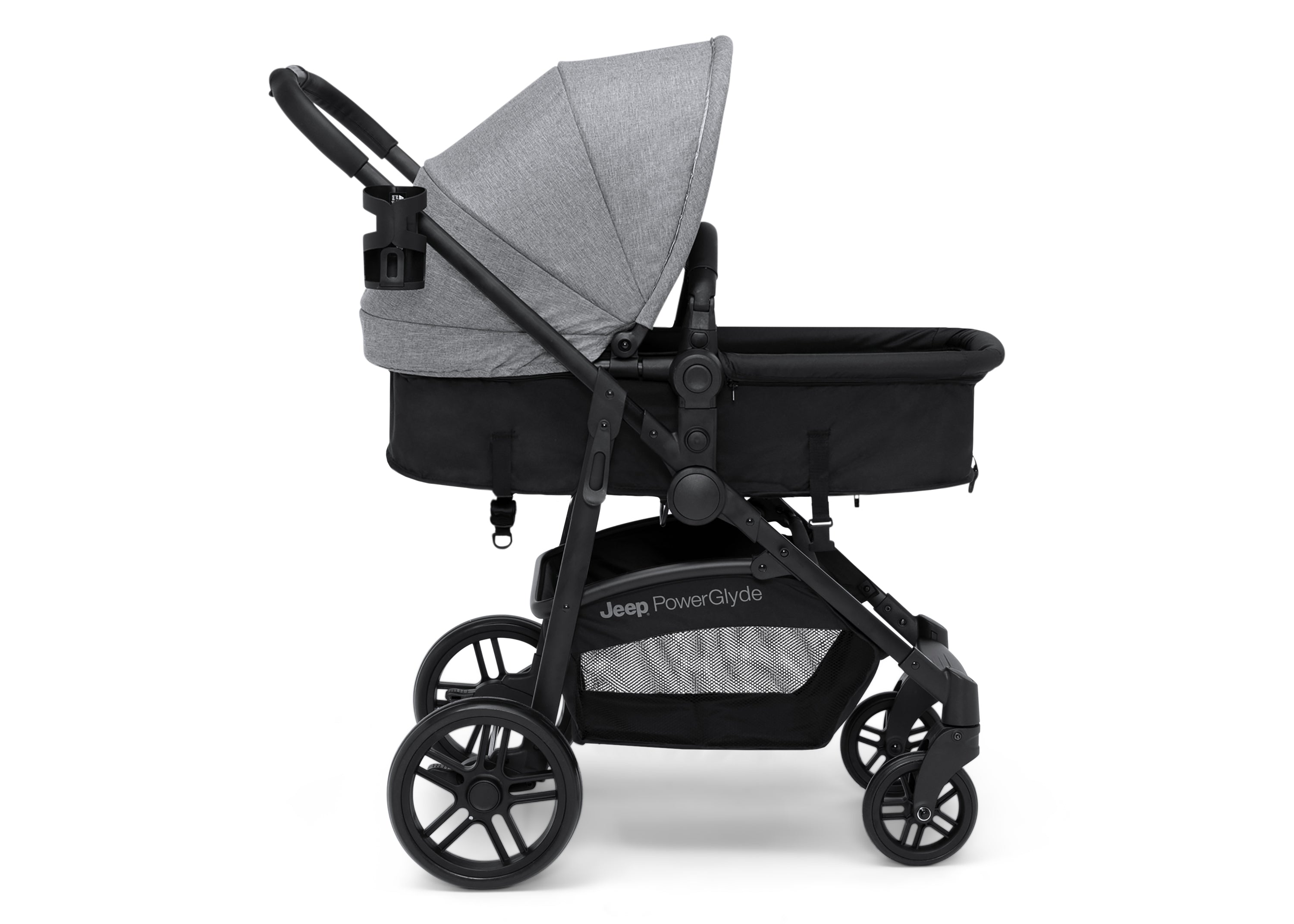 Jeep PowerGlyde 3-in-1 Convertible Stroller for Toddlers - Lightweight Travel System with Car Seat Adapter | Perfect for Shopping, Travel & Daily Walks