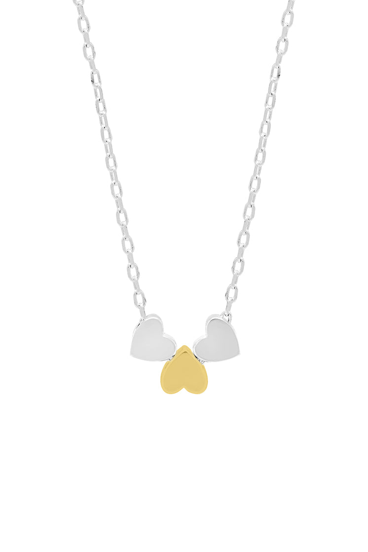 Trio Heart Necklace - Elegant 3-Layer Heart Pendant for Women | Perfect Gift for Valentine's Day, Anniversary & Romantic Occasions