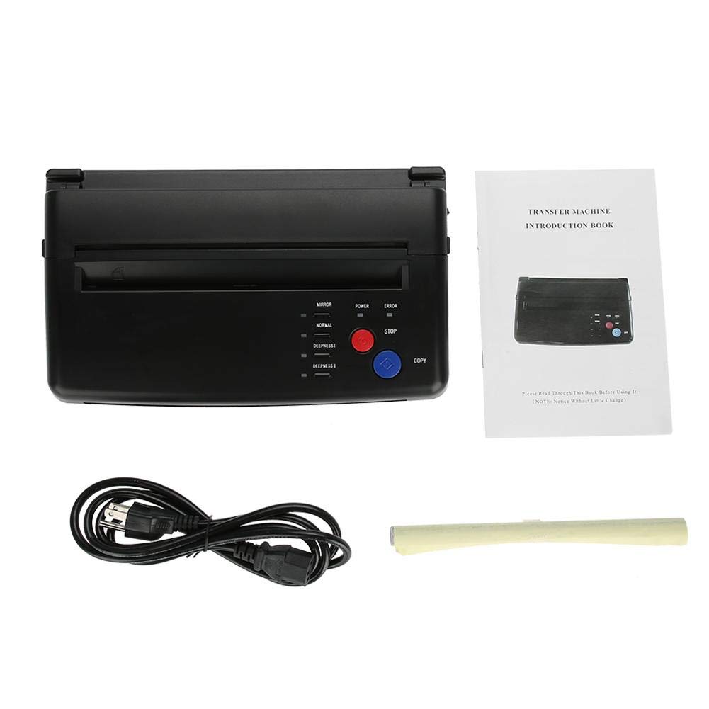 Haofy 2-in-1 Thermal Tattoo Transfer Printer - Portable A4/A5 Copier Machine for Permanent Tattoo Stencils - 110V-240V Voltage (Black) | Ideal for Tattoo Artists, Home Studios & Professional Tattoo Shops